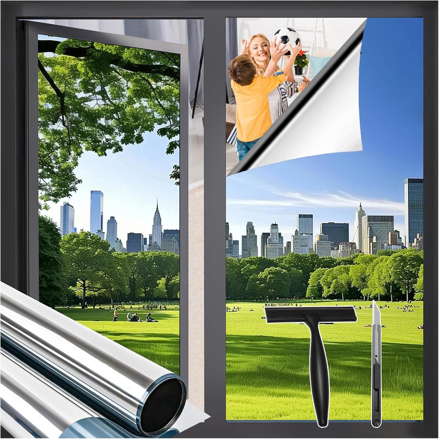 Zindoo Pellicola per Vetri Finestre Protezione UV/IR