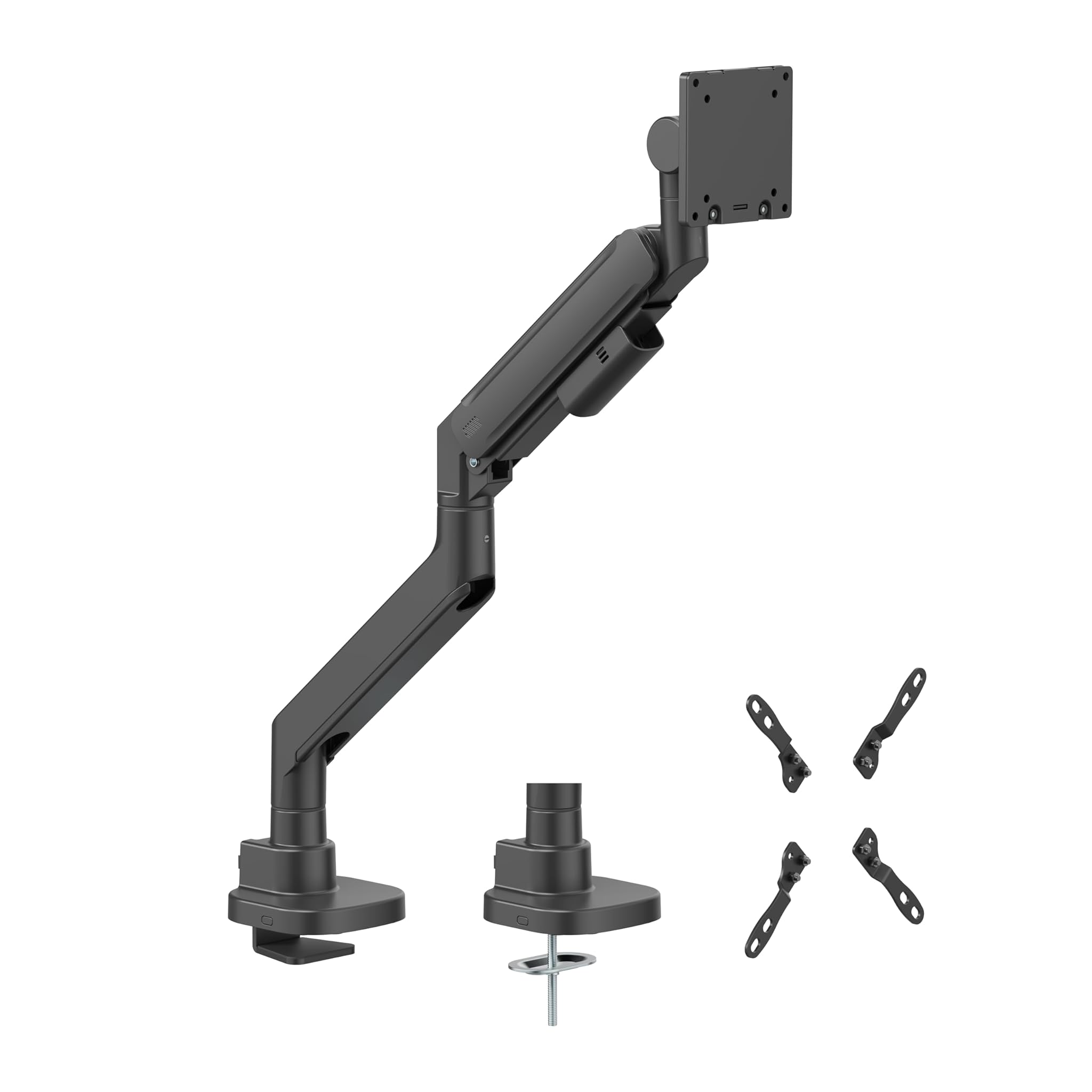 Halterungsprofi Supporto Monitor Braccio Molla a Gas, Nero