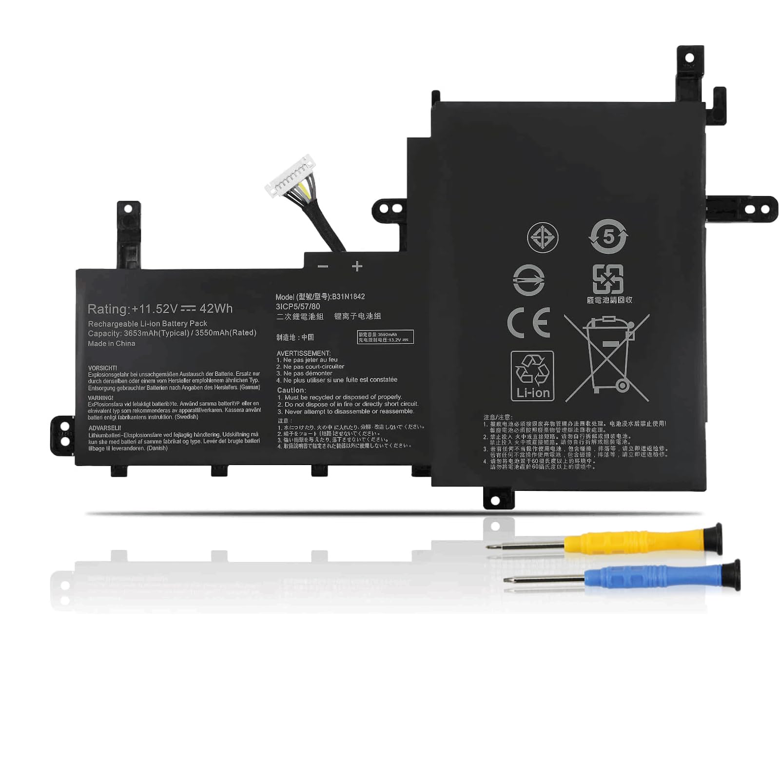 B31N1842 Batteria 42WH per Asus VivoBook S15