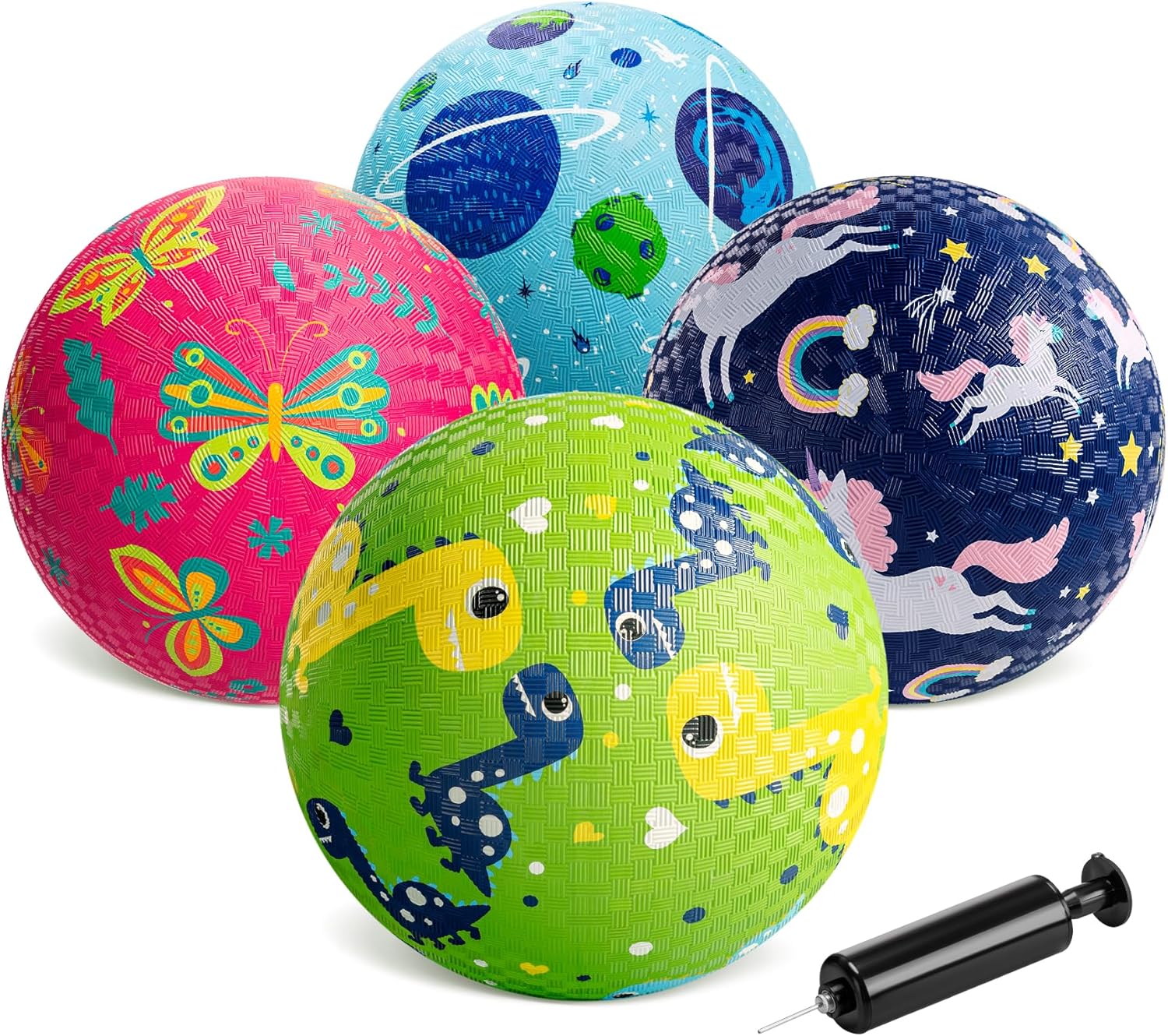 U&c Planet 2 Palle da Gioco 21cm con Pompa - immagine 1