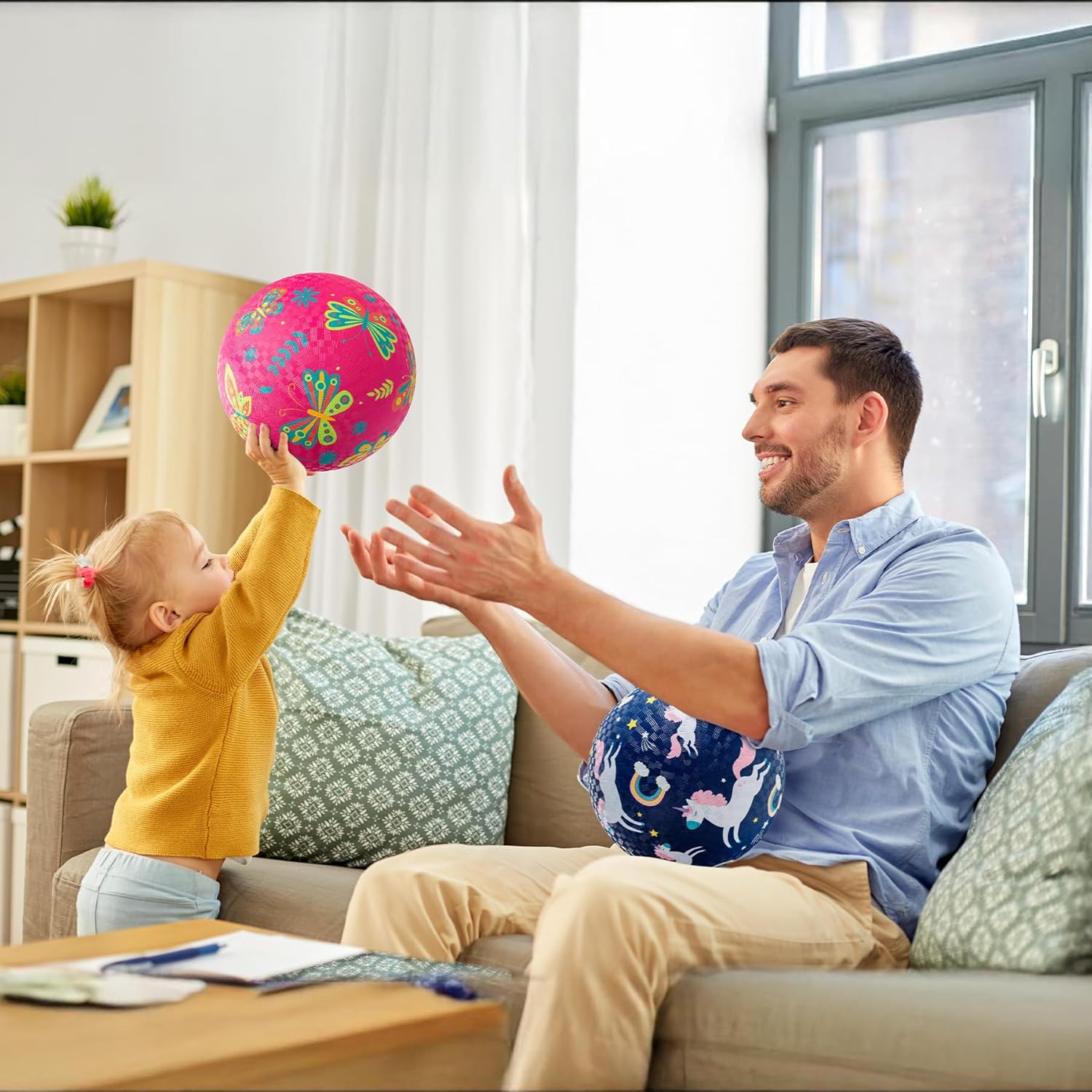 U&c Planet 2 Palle da Gioco 21cm con Pompa - immagine 5