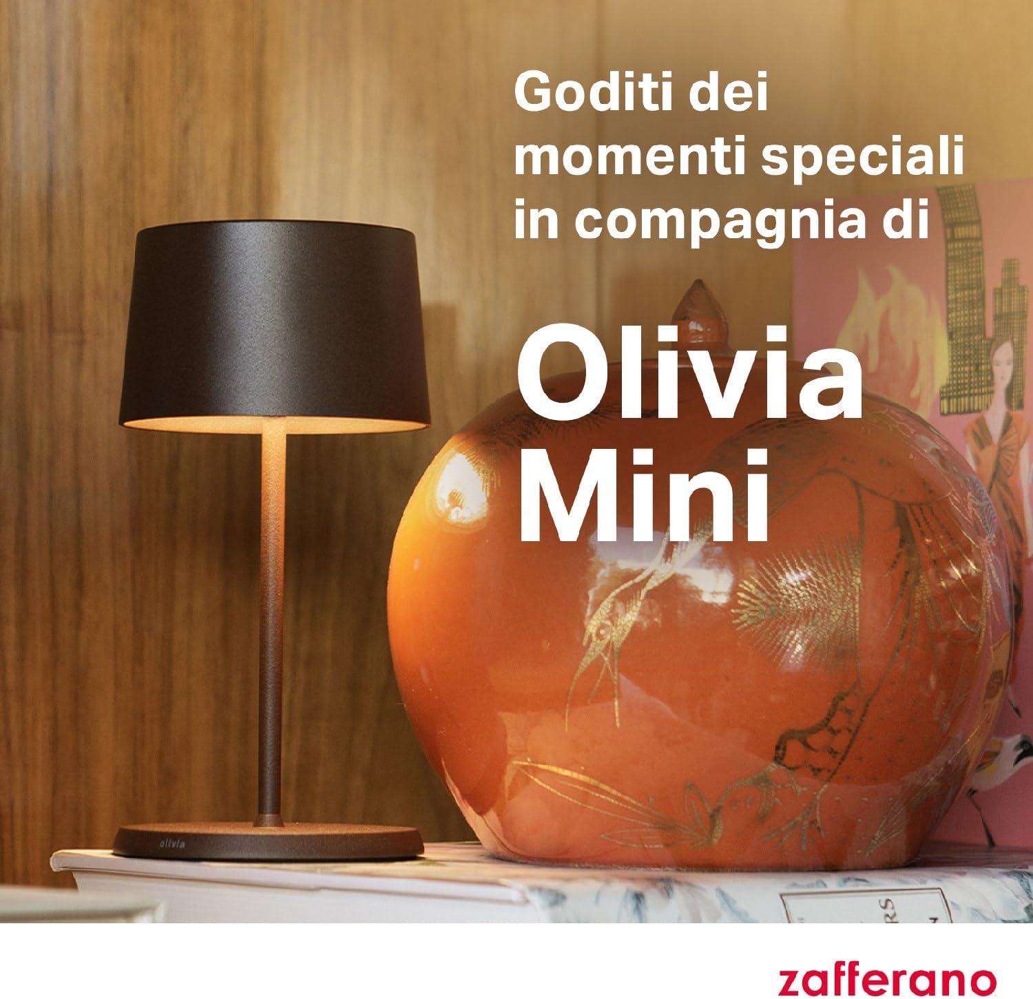 Zafferano Lampada Olivia Mini Portatile e Ricaricabile - immagine 7