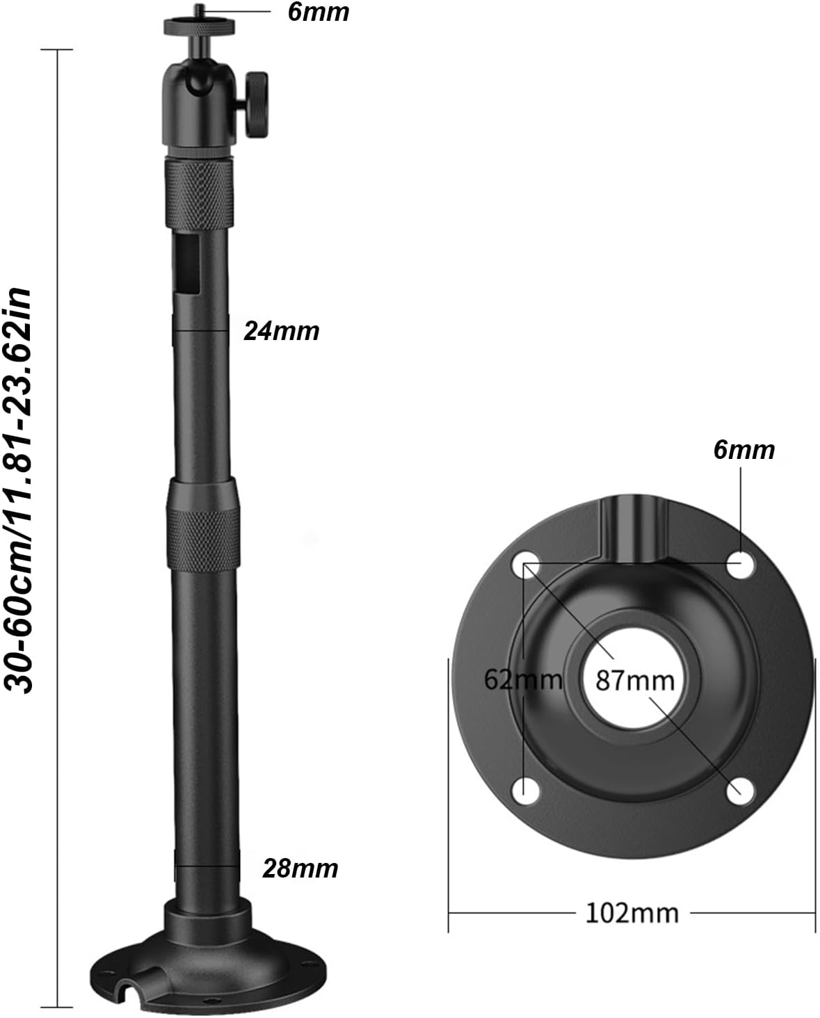 Supporto Universale da Soffitto per Proiettore - immagine 2