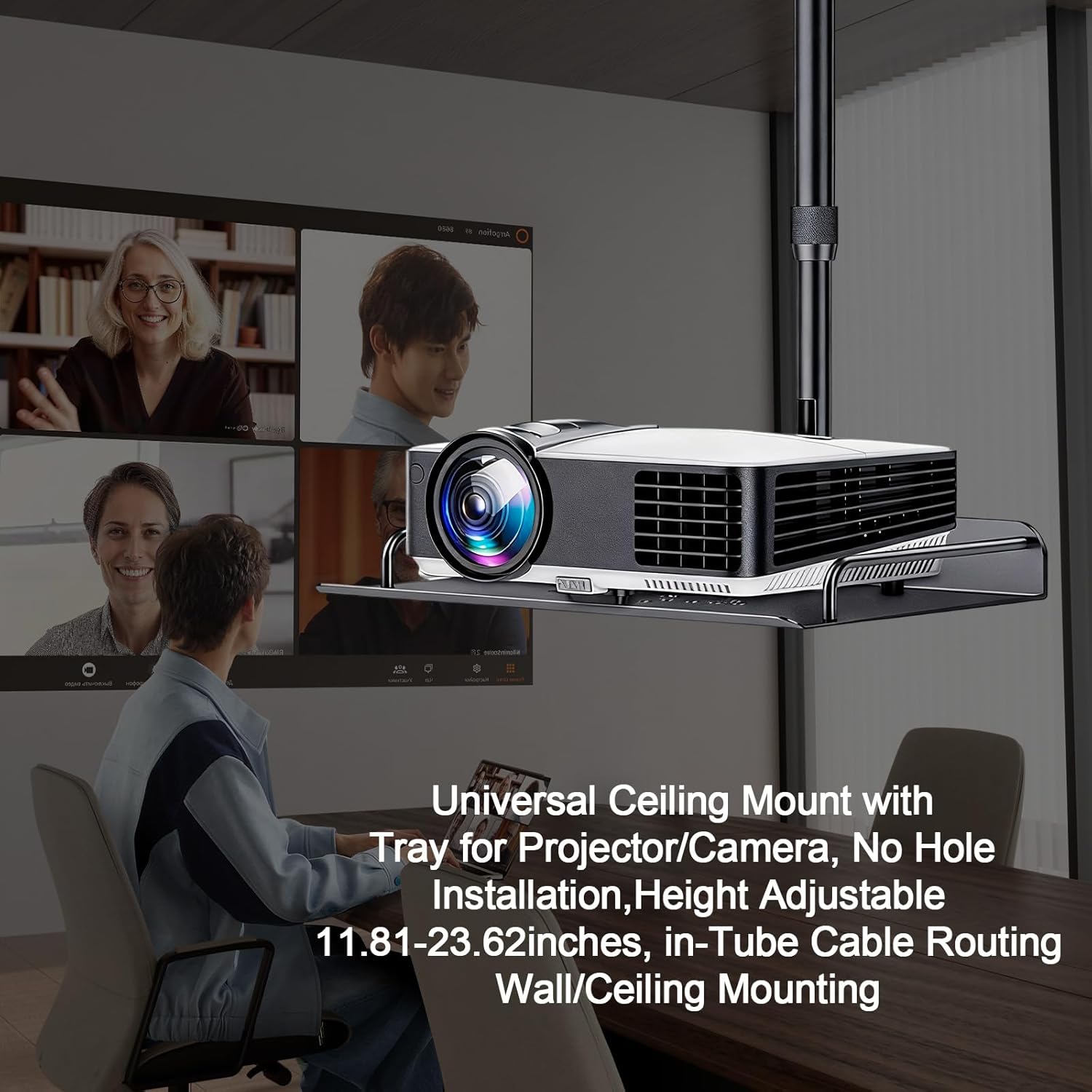 Supporto Universale da Soffitto per Proiettore - immagine 4