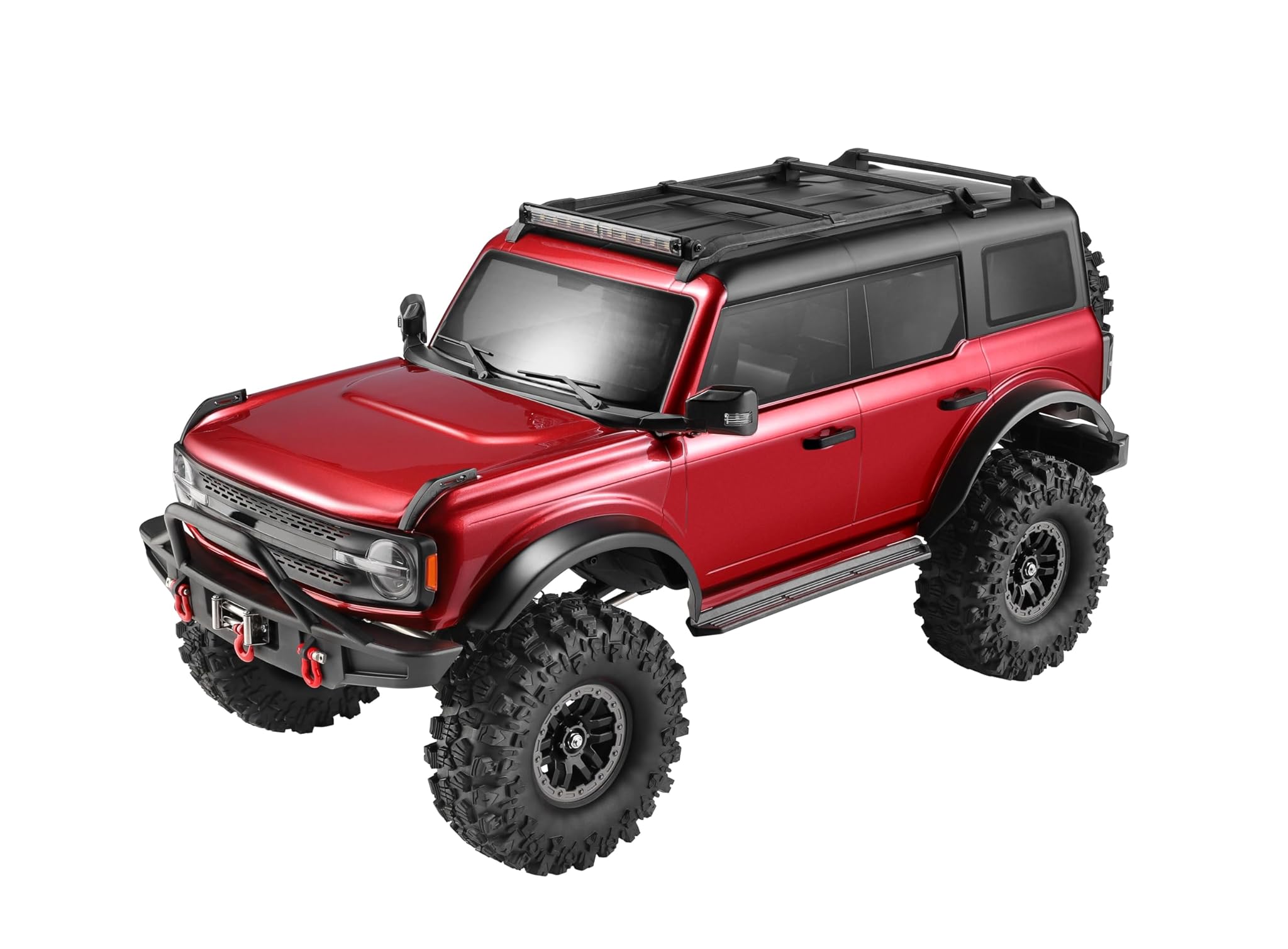 DF Models DF-4S Crawler Varant Metalic Red 313 mm Scale RTR (lunghezza x altezza 57 x 25 x 26,5 cm, ca. 3650 g, scala 1:10, 2 marce, con illuminazione a LED, dai 14 anni, auto telecomandata