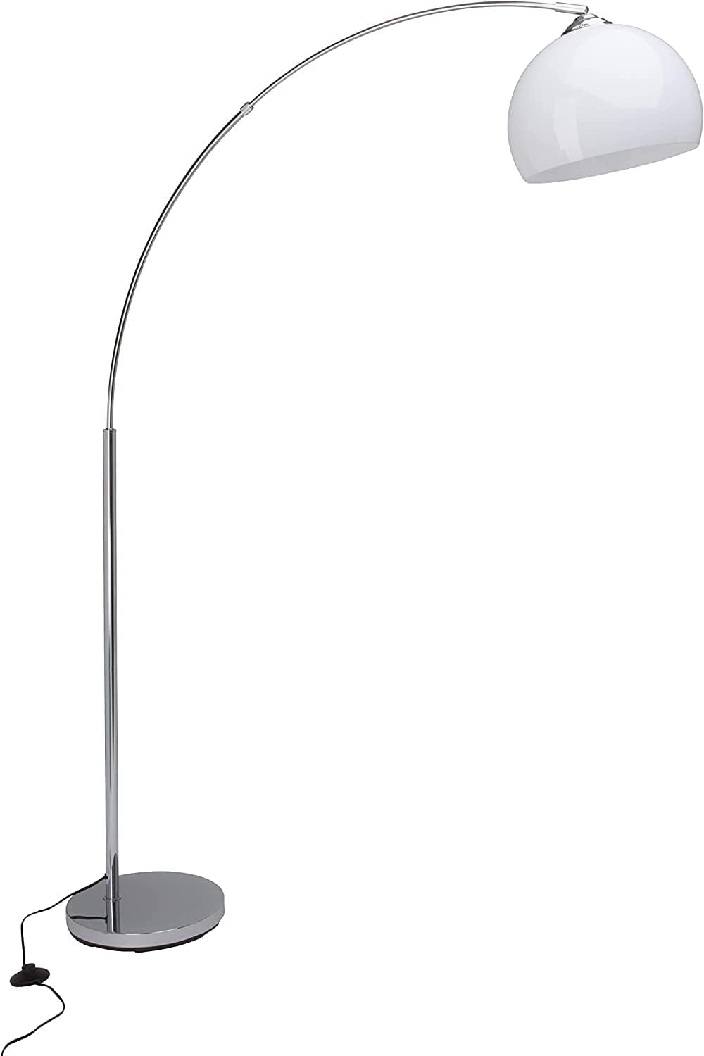 Brilliant Lampada Vessa Bow da Terra 1.7m Cromo/Bianco - immagine 1