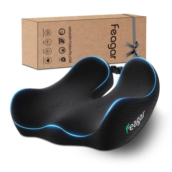 Feagar Cuscino Sedia Ufficio Ergonomico in Memory Foam