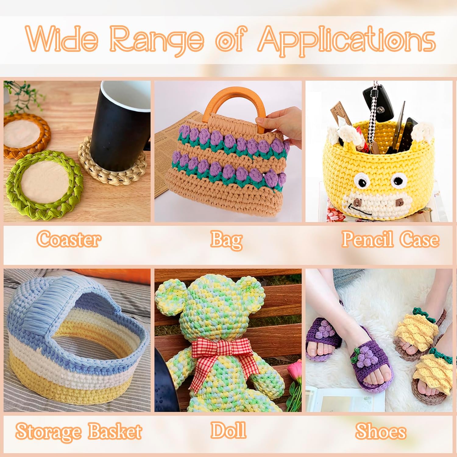 Fettuccia per Borse a Uncinetto 285g/100m, Caffè - immagine 6