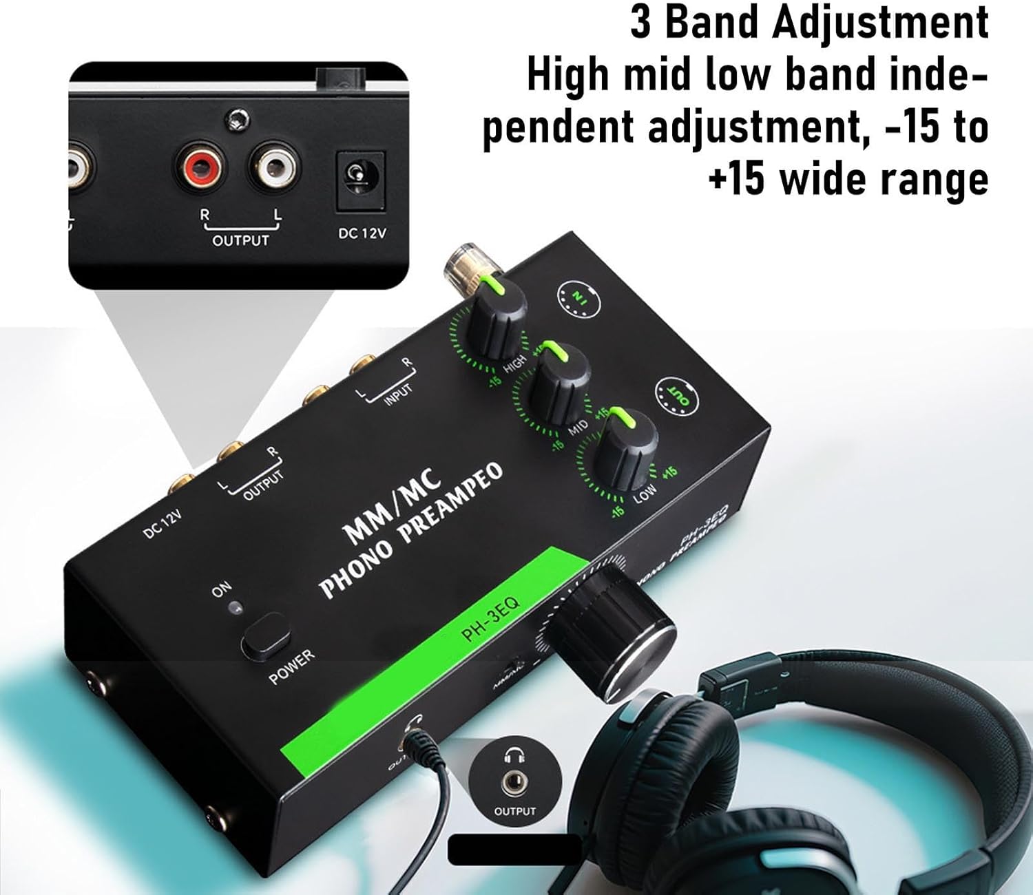 PHONO PREAMP Mini Preamplificatore Home Audio - immagine 5