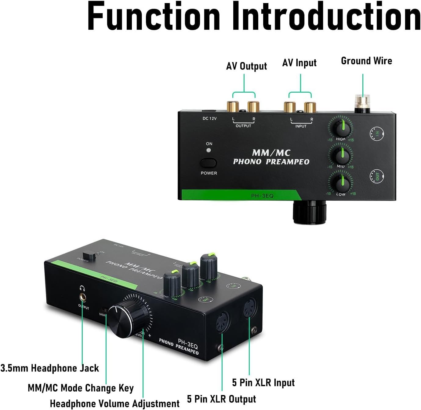 PHONO PREAMP Mini Preamplificatore Home Audio - immagine 7