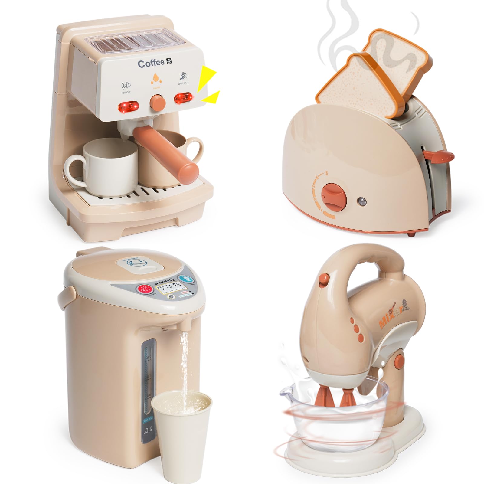 Giochi Accessori Cucina per Bambini con Macchina da Caffè