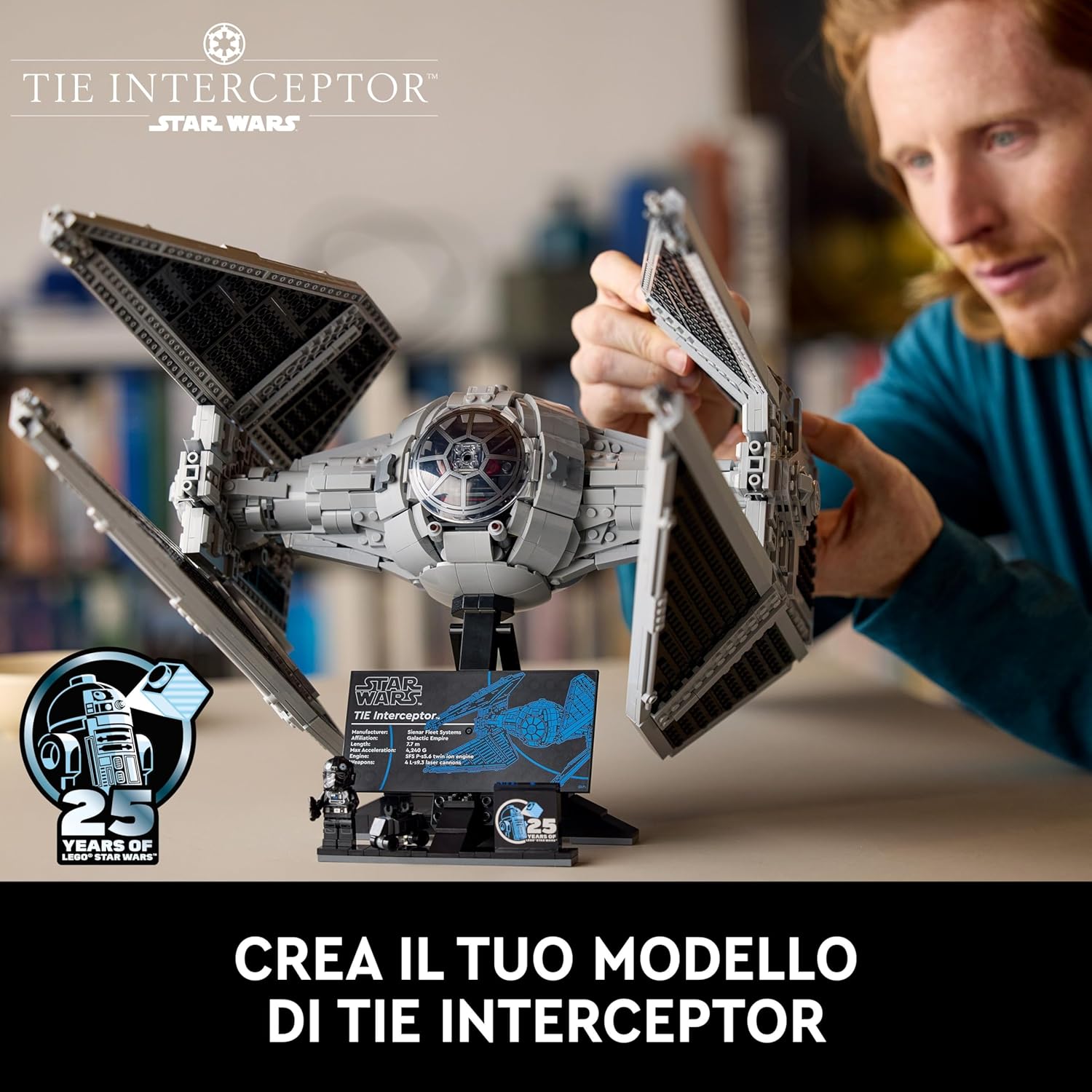 Lego Star Wars TIE Interceptor UCS 75382 - immagine 2
