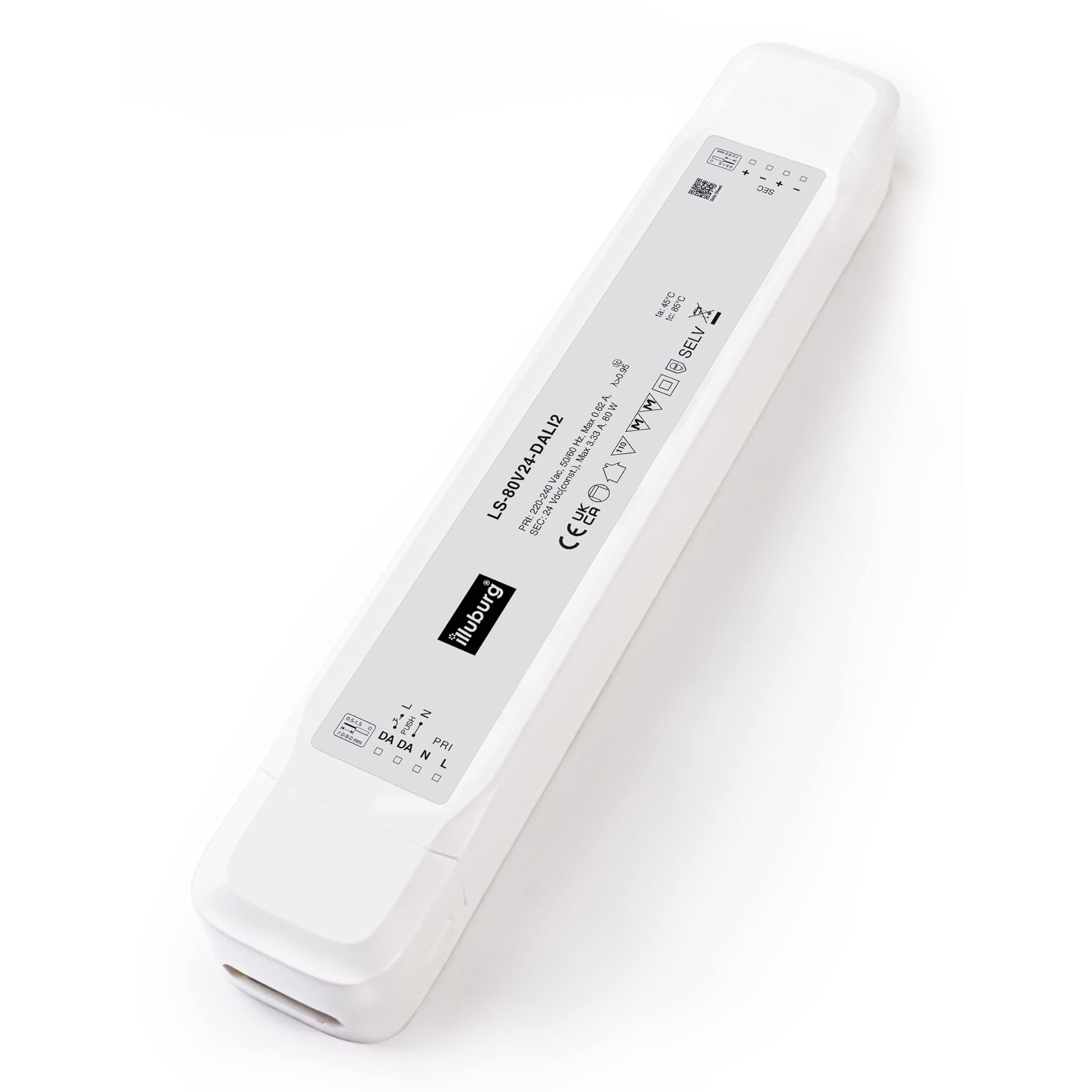 Trasformatore LED 24V 80W Dimmerabile DALI PUSH