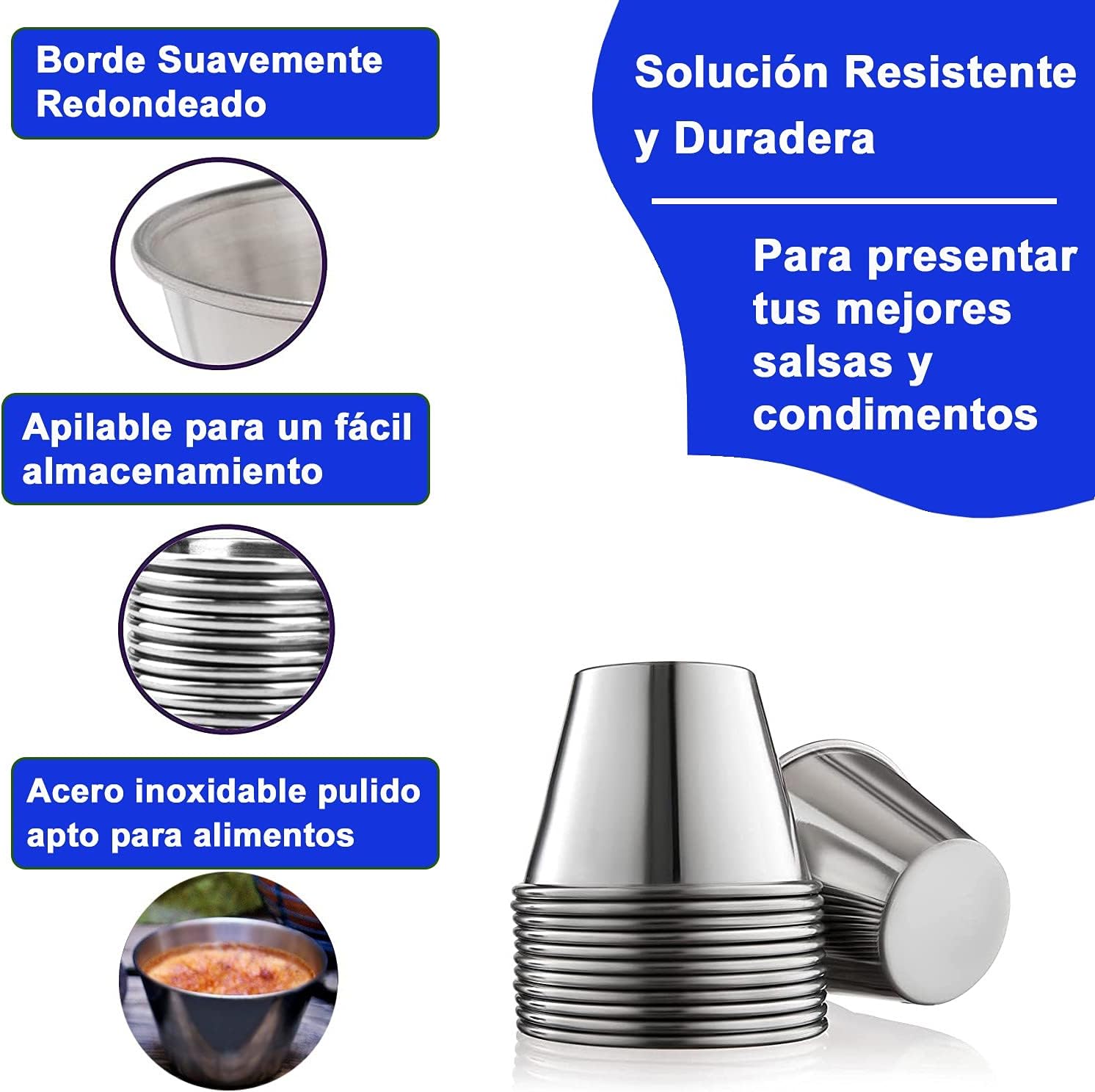 Low&ee Set 12 Stampini Flan in Acciaio Inossidabile Ø7 cm - immagine 3