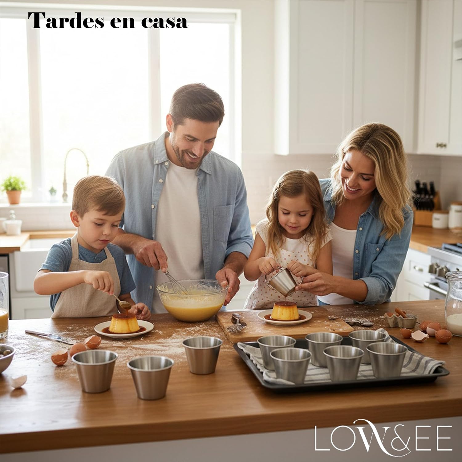 Low&ee Set 12 Stampini Flan in Acciaio Inossidabile Ø7 cm - immagine 5