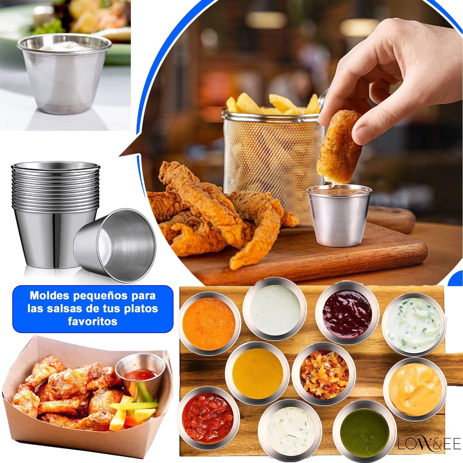 Low&ee Set 12 Stampini Flan in Acciaio Inossidabile Ø7 cm - immagine 6