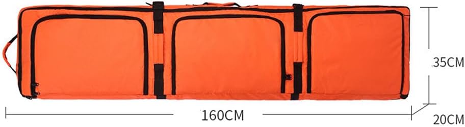 Borsa Imbottita per Snowboard/Sci con Ruote, Blu - immagine 6