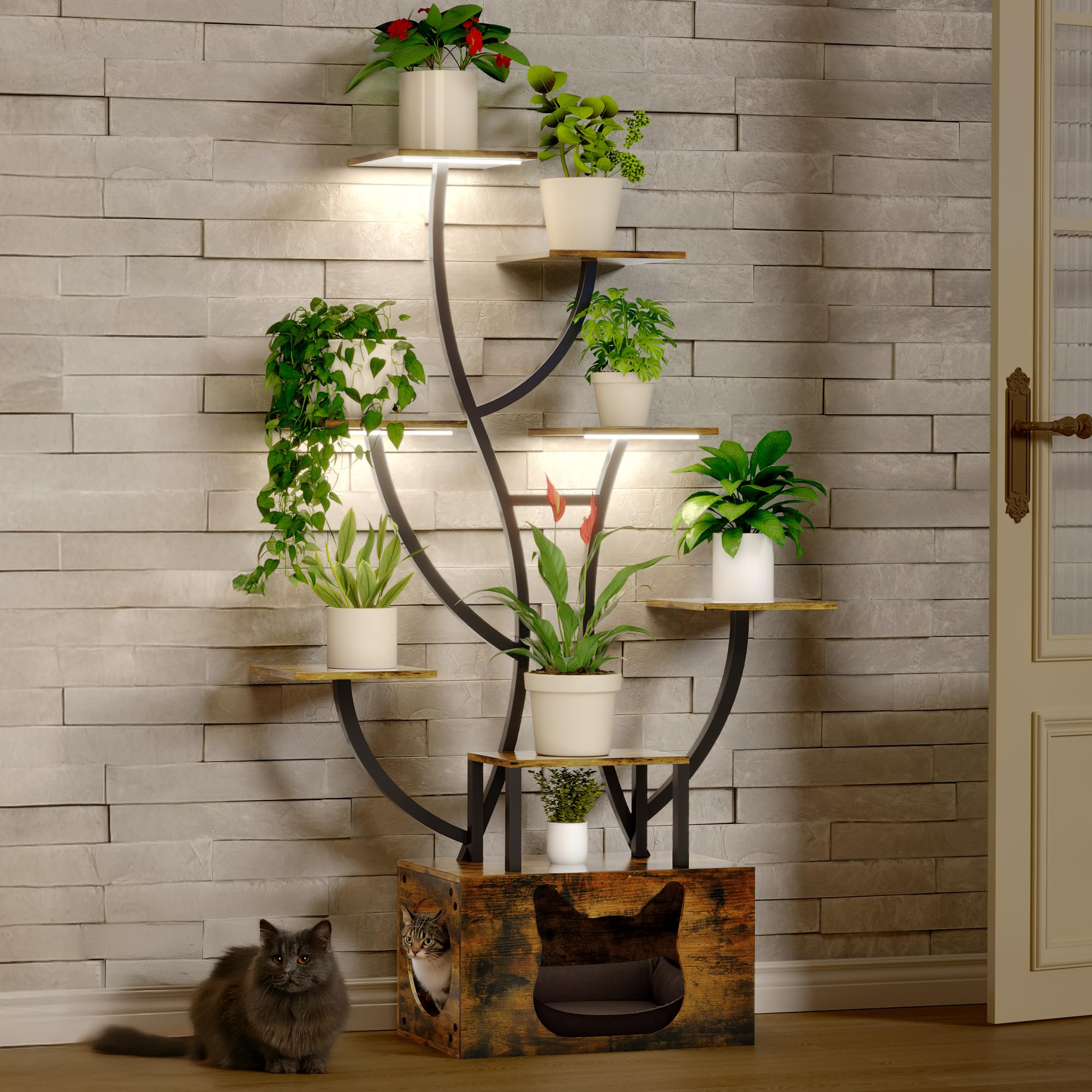 Yitahome Supporto per Piante da Interno 6 Livelli 160cm