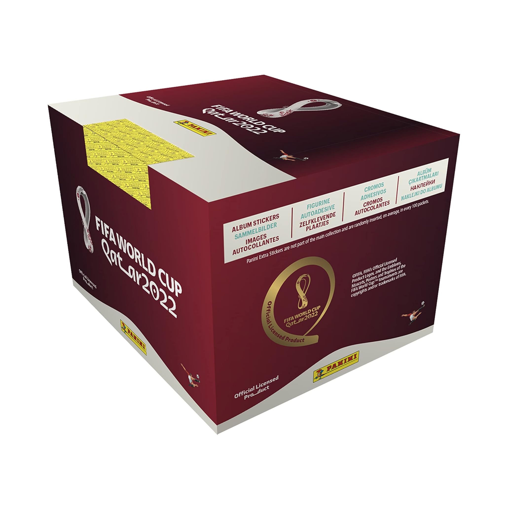 Confezione da 100 pacchetti di figurine - Mondiali di calcio 2022