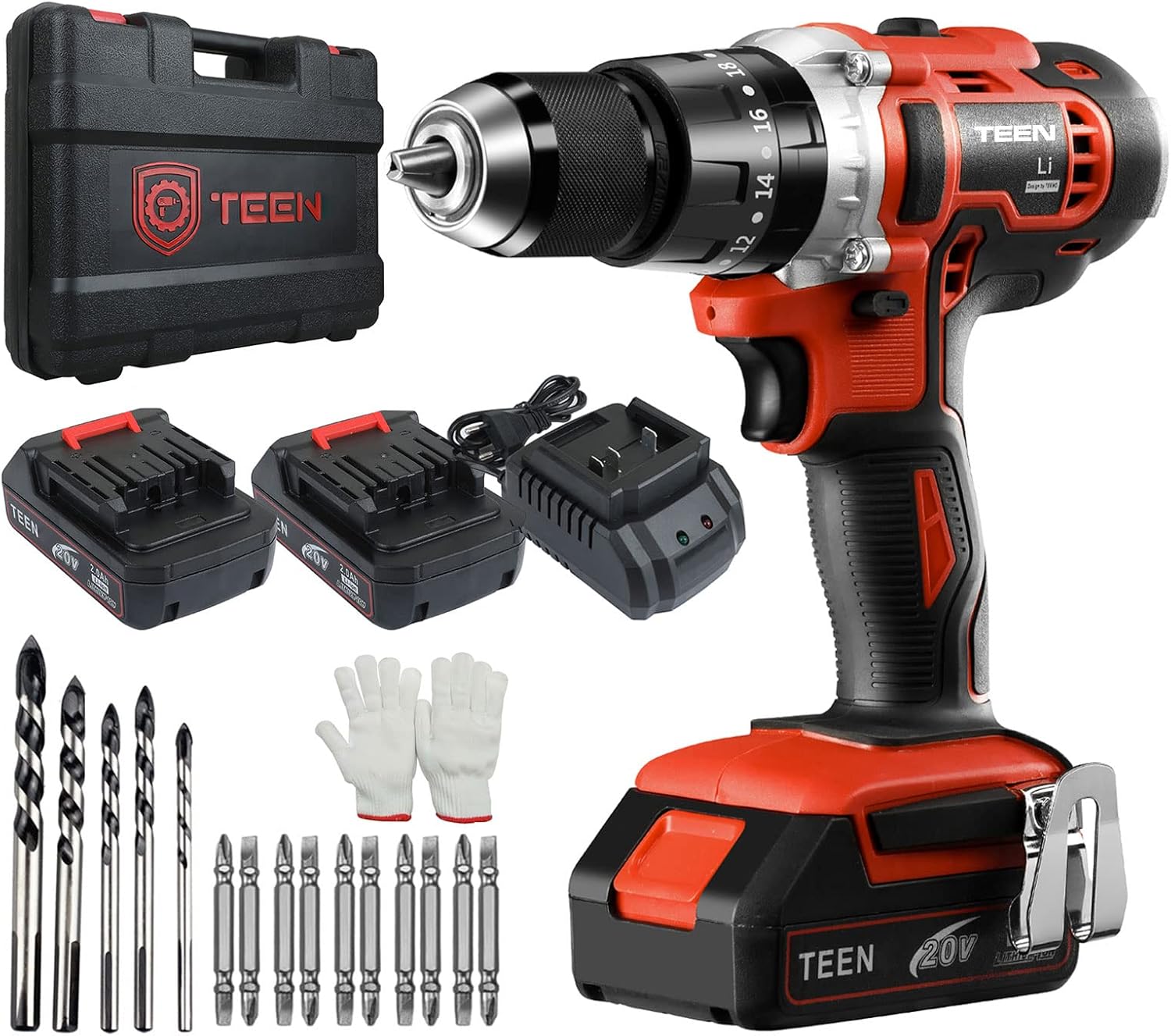 Trapano Avvitatore a Percussione 20V 45Nm - immagine 1