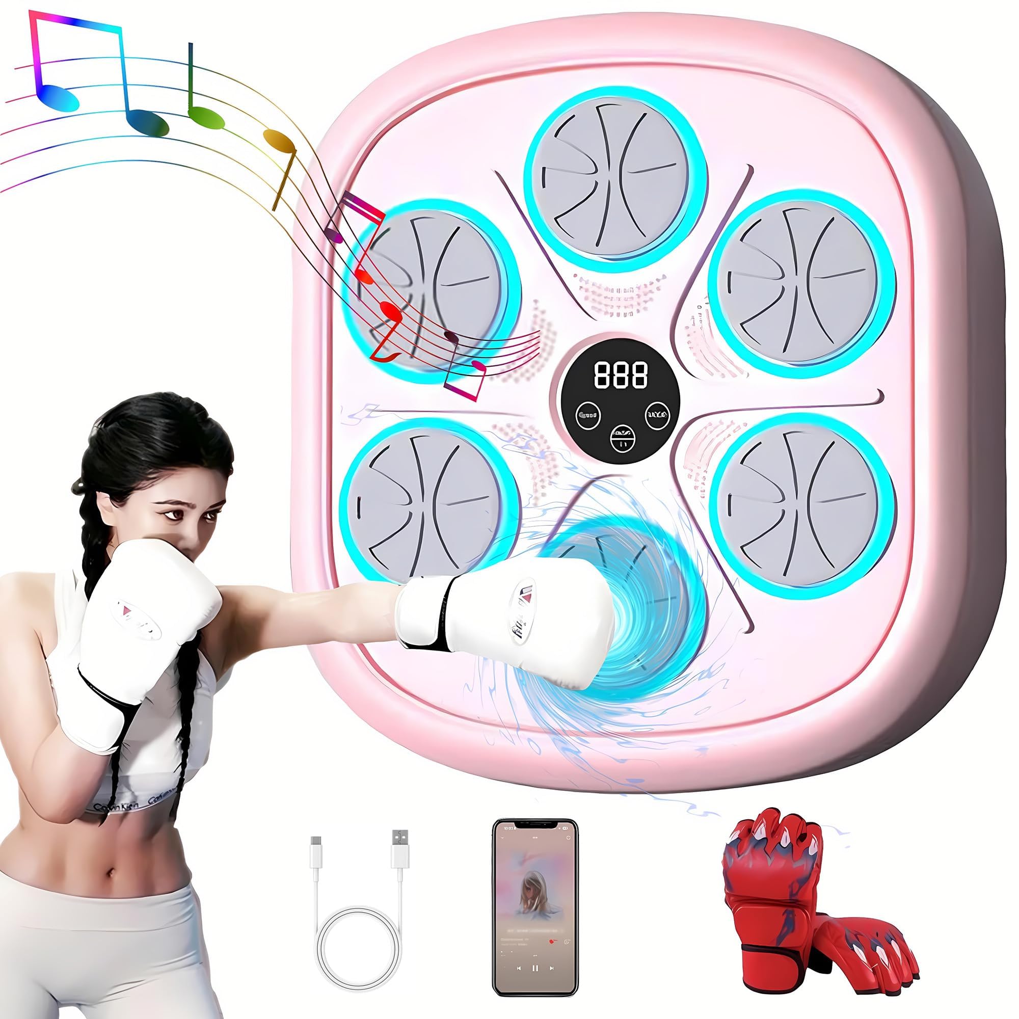 ENDBAG Macchina Musicale Boxe con Guantoni