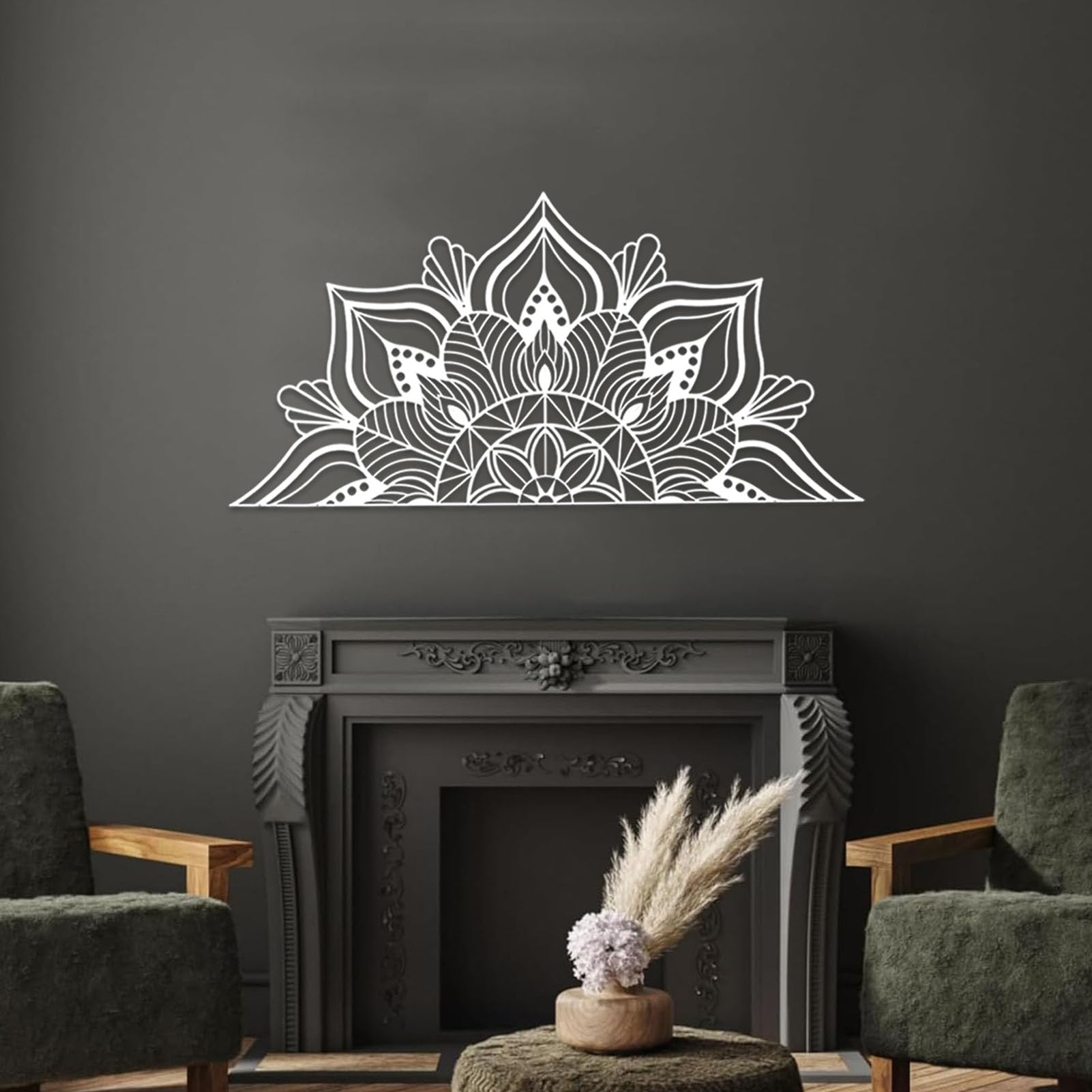 ESTART Grande Mandala in Metallo Decorazione Parete