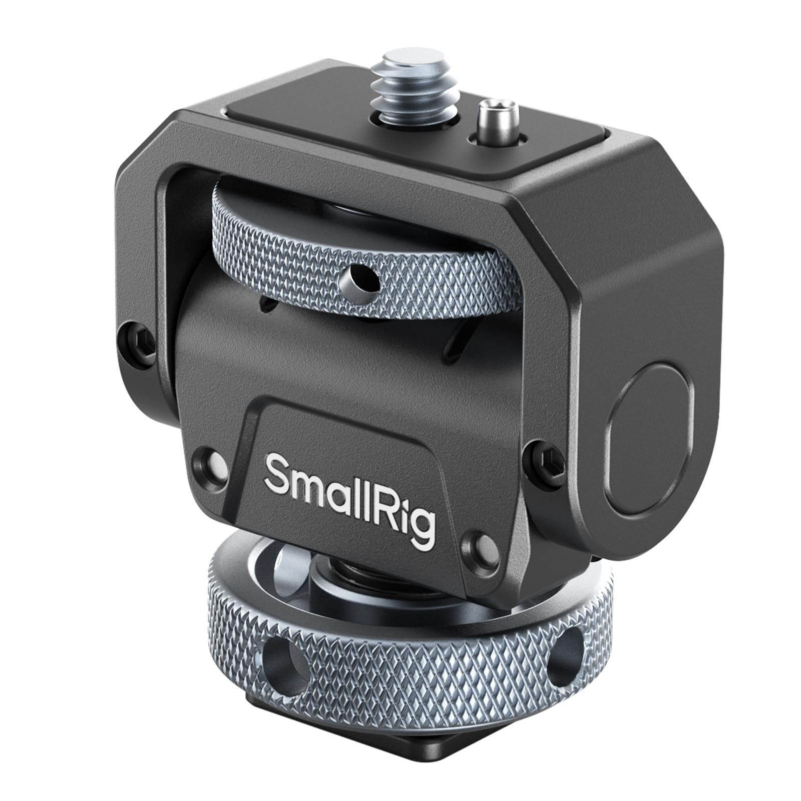 SMALLRIG Supporto per Monitor da Telecamera Lite con Slitta a Freddo, Girevole a 360° e Inclinabile a 180° per Monitor da Campo, LED, Capacità di Carico Massima di Inclinazione a 90°, 3,2 kg - 3809B