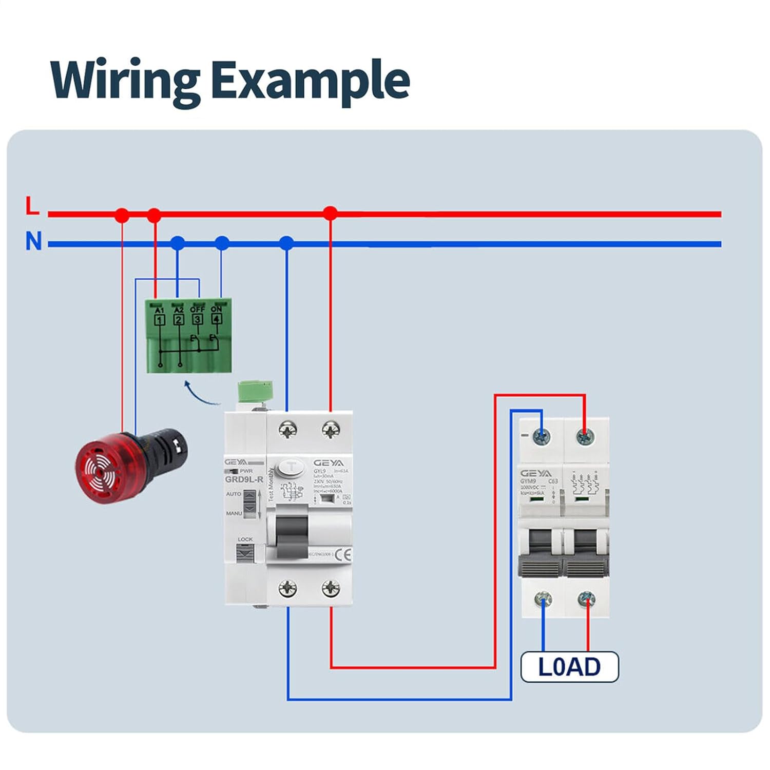 Geya Richiusura Automatica RCCB RCD ELCB Tipo A - immagine 5