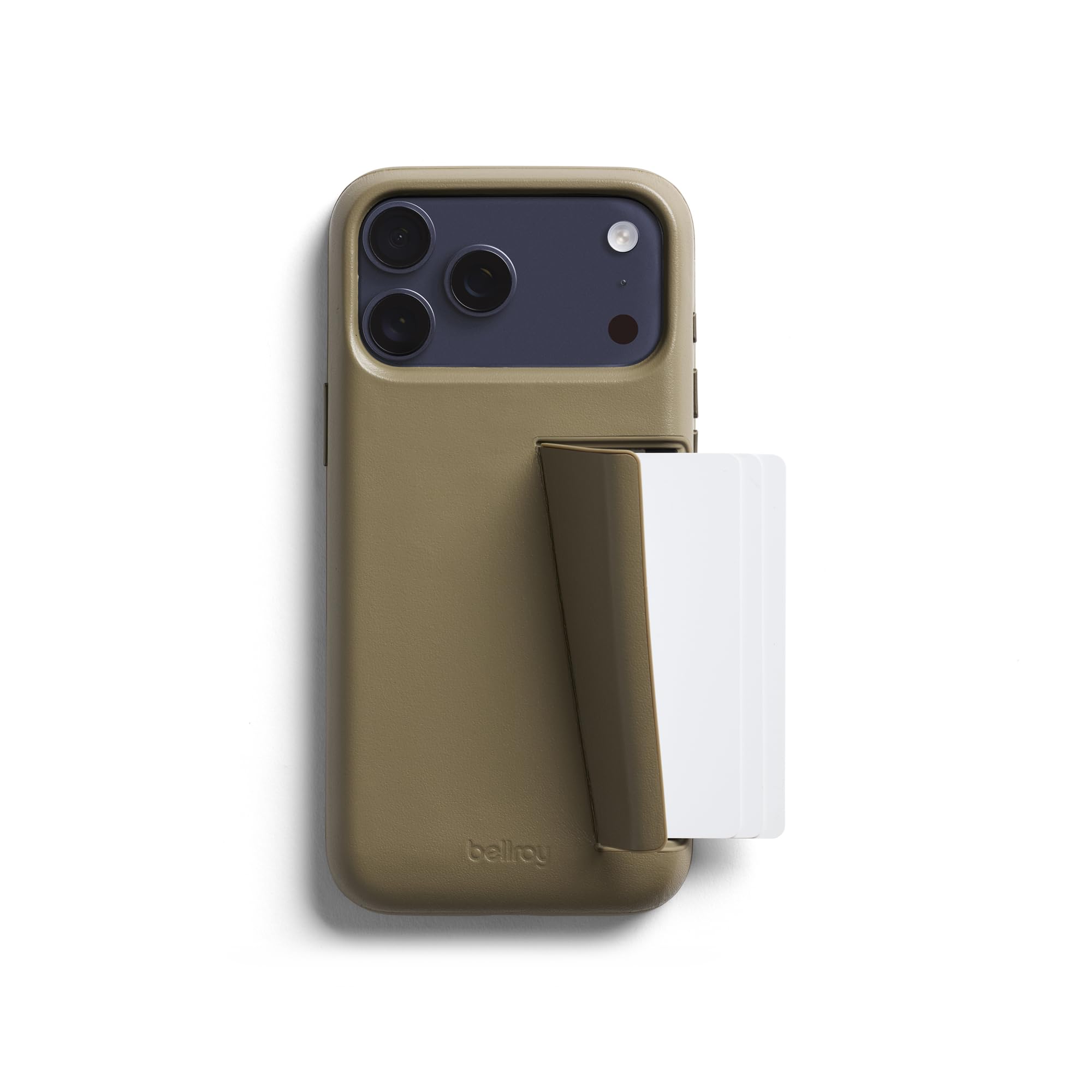 Bellroy Phone Case – 3 Card per iPhone 17 Pro Max, Khaki