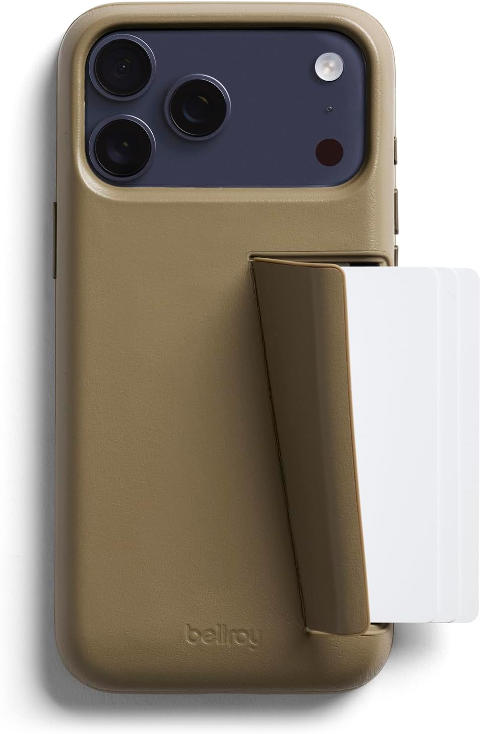 Bellroy Phone Case – 3 Card per iPhone 17 Pro Max, Khaki - immagine 1