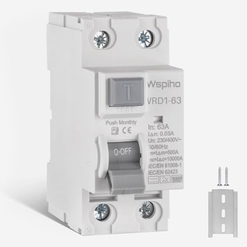Interruttore di Protezione FI Tipo B 63A 30mA 2 Poli