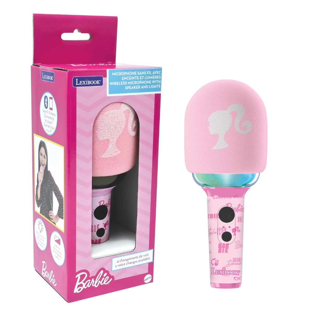 Lexibook Barbie - Microfono Wireless con Altoparlante