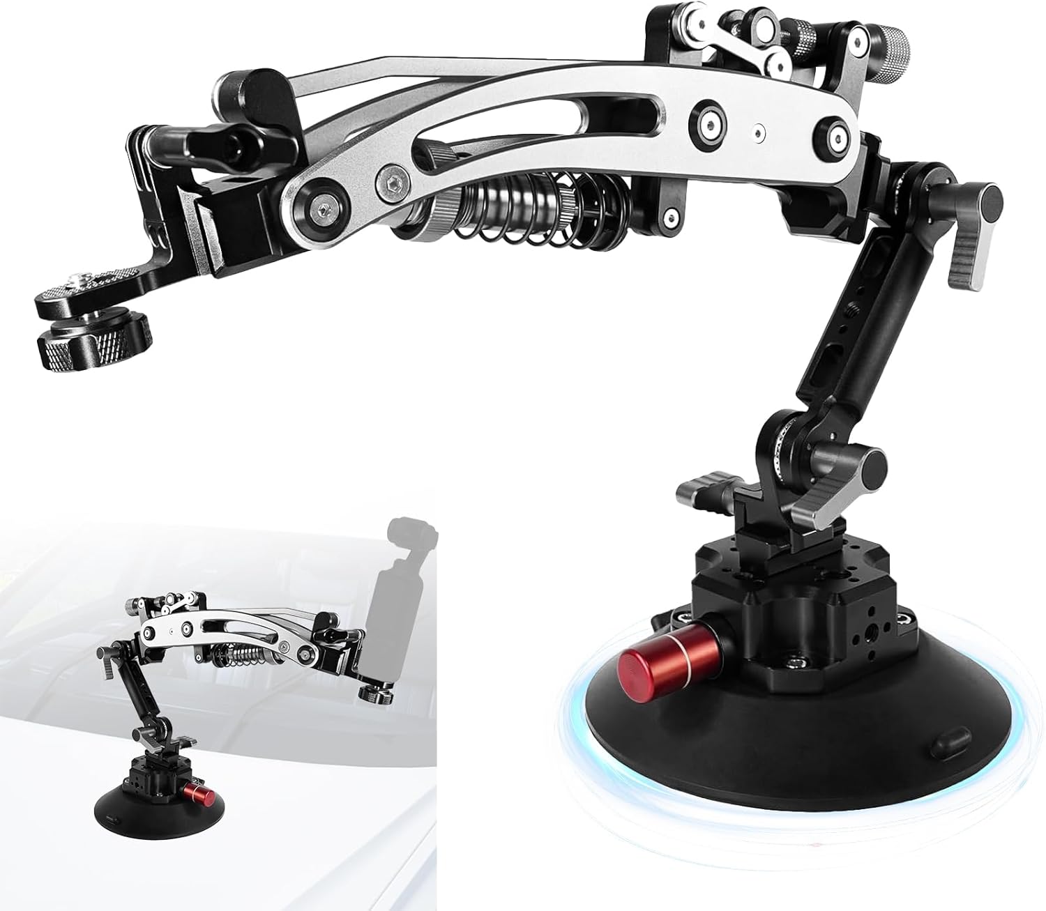 Supporto Fotocamera a Ventosa con Braccio Ammortizzatore - immagine 1