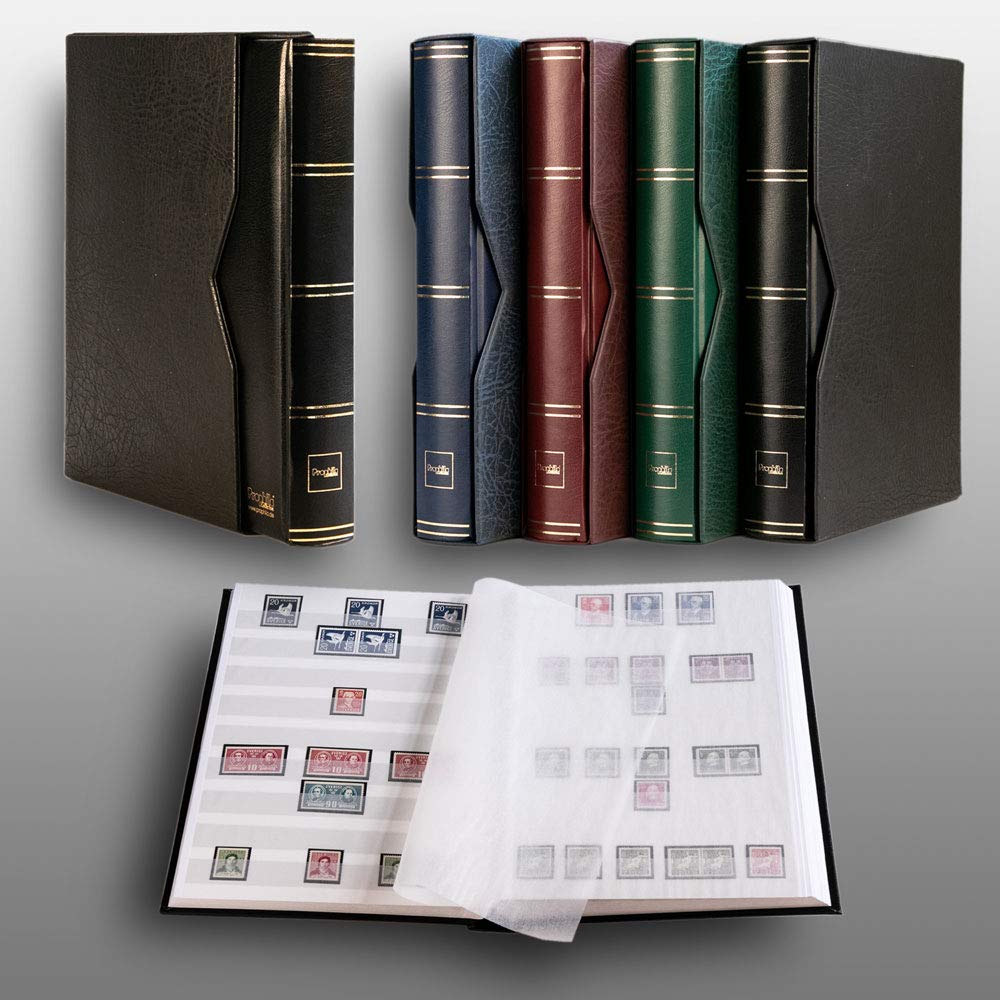 Prophila - Quaderno con 64 lati bianchi, imbottito, con custodia, colore: nero