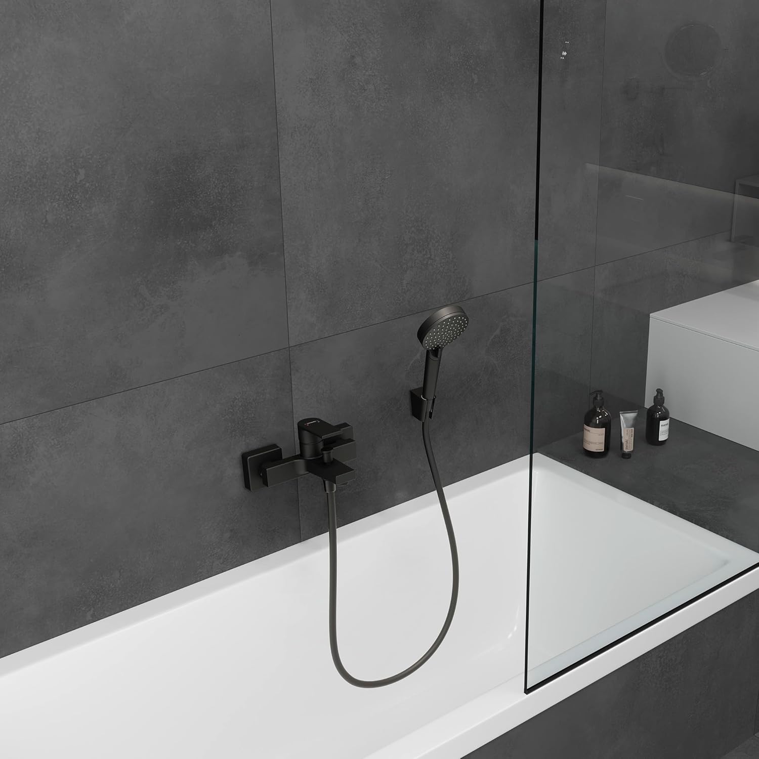 Hansgrohe Vernis Shape Miscelatore Monocomando Vasca Esterno - immagine 2