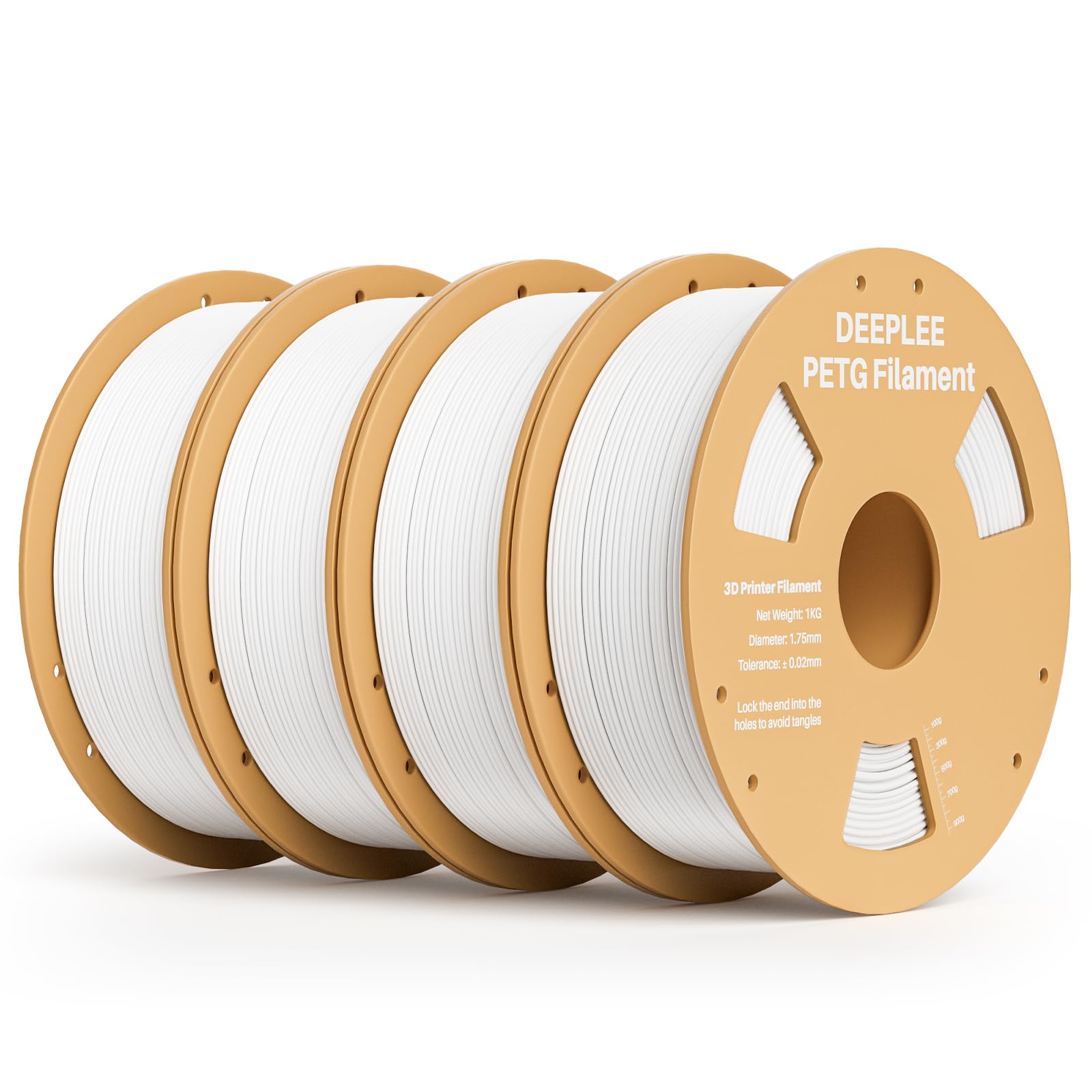Deeplee Filamento PETG 1,75mm per Stampante 3D 4KG