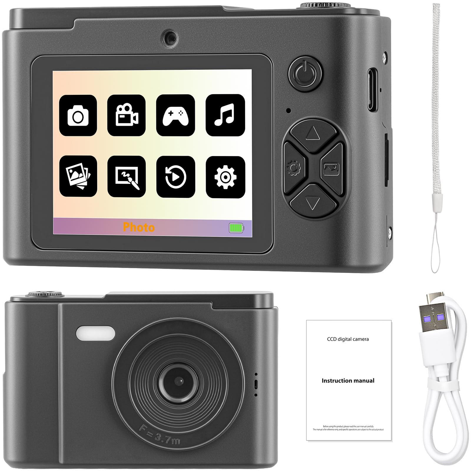 Macchina Fotografica Digitale 64MP 4K con Zoom 8X