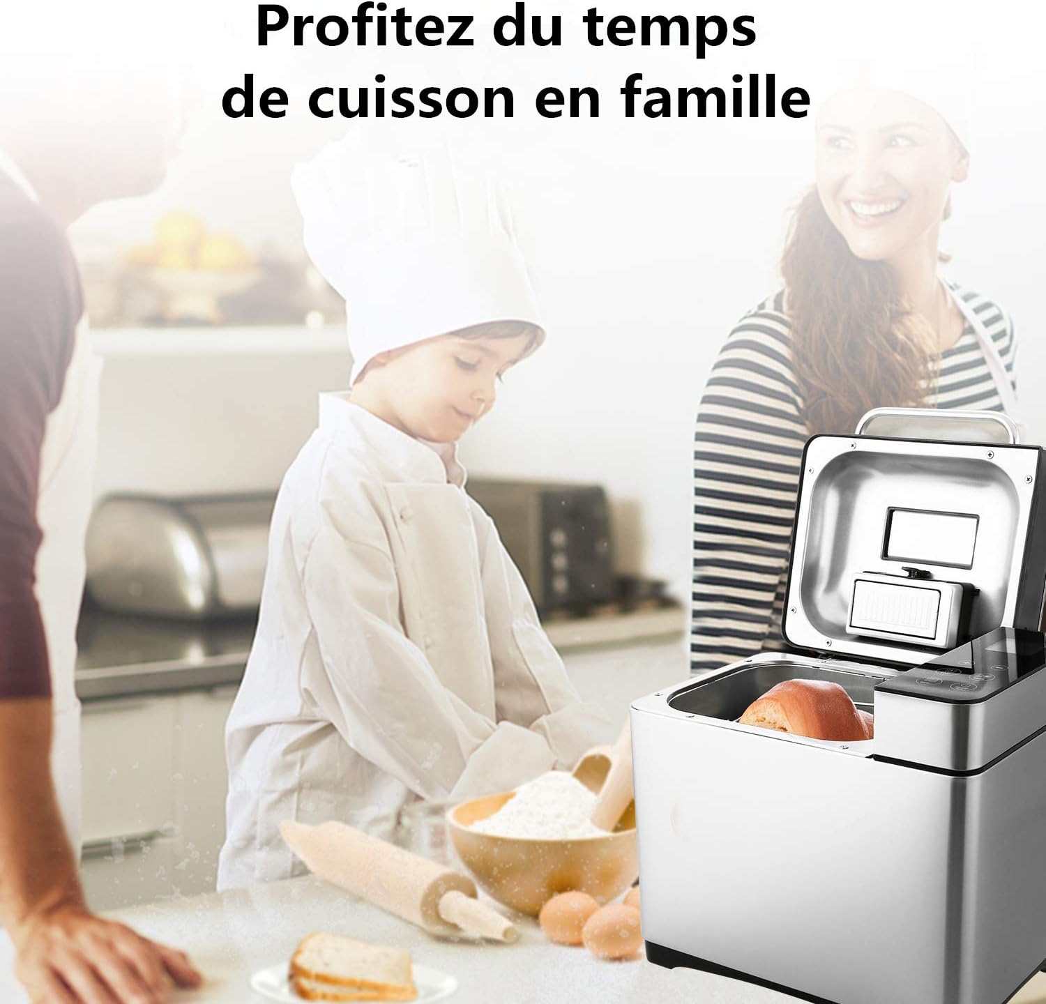 COOCHEER Macchina per il Pane Automatica 19 Programmi - immagine 7