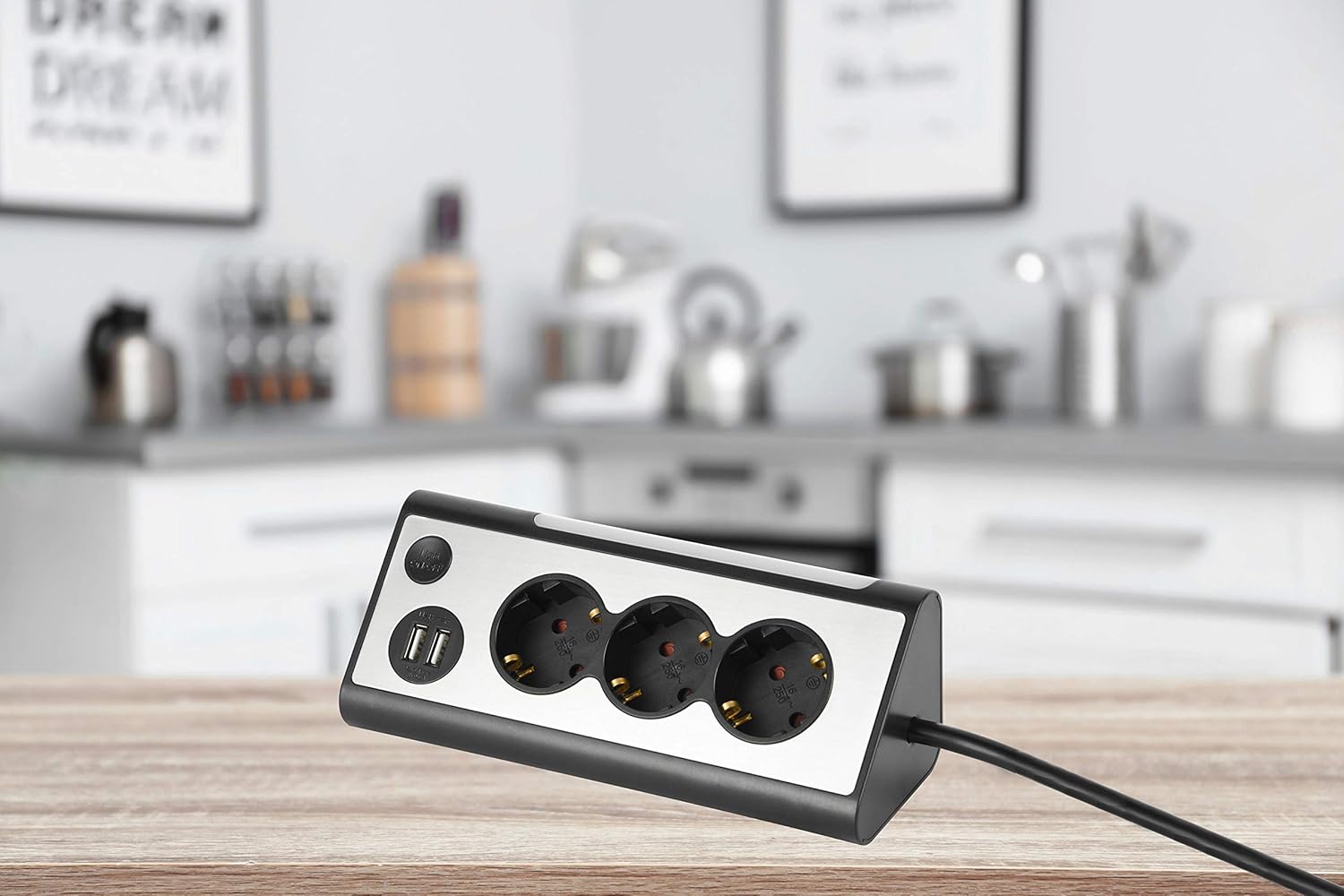 Electraline 62512 Multipresa ad Angolo 3 Schuko 2 USB - immagine 8