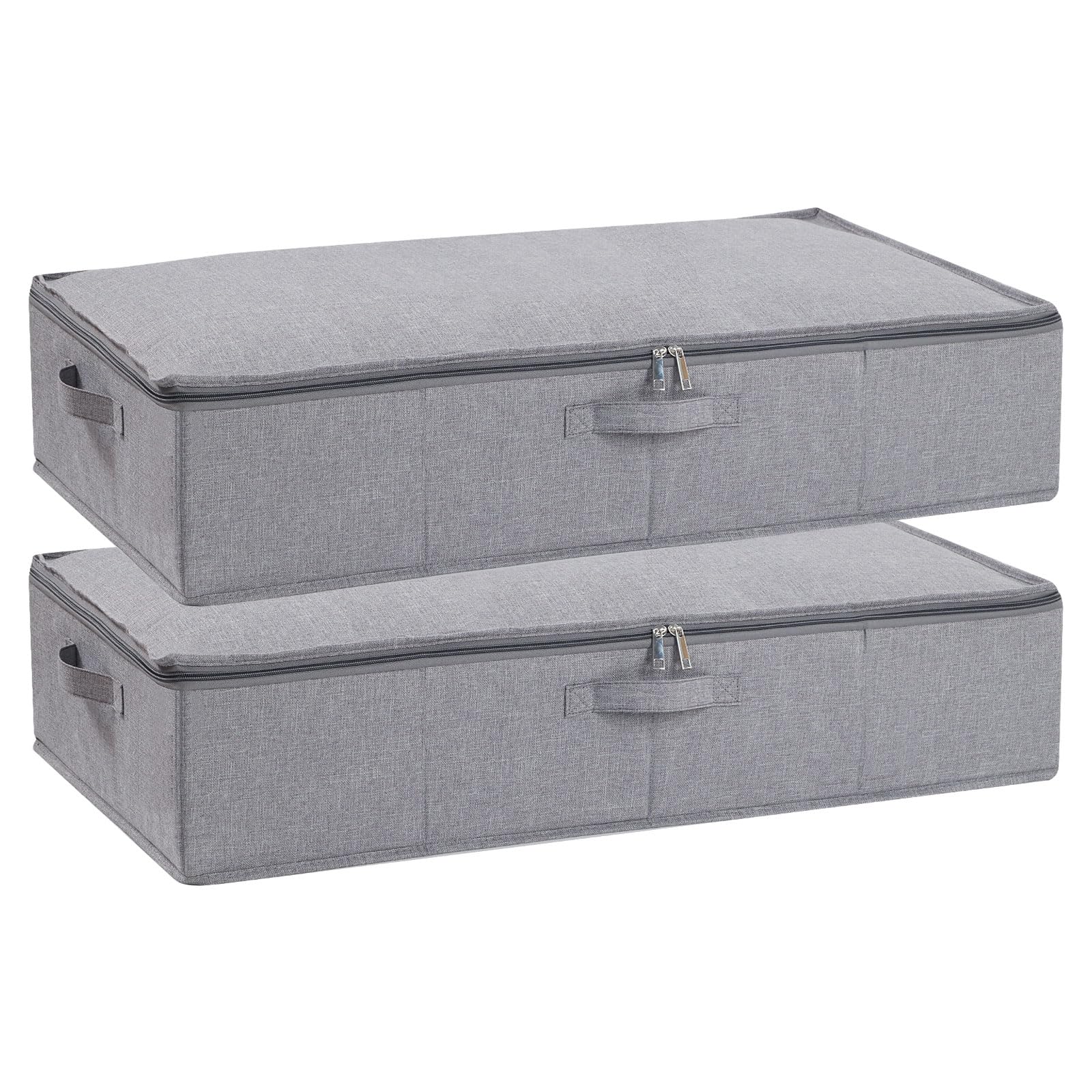 Contenitori Salvaspazio Sottoletto 2 Pezzi, Grigio