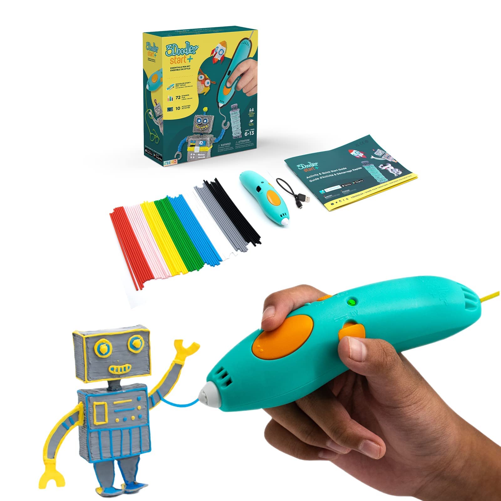 3doodler Start+ Essentials Set di Penna 3D per Bambini