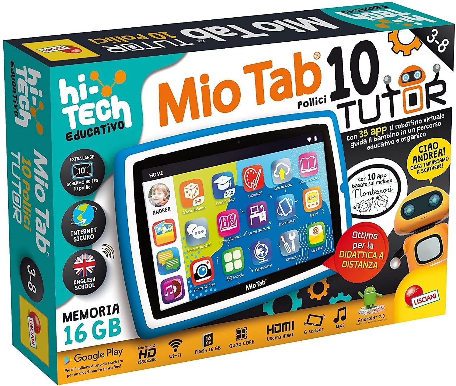 Liscianigiochi Mio Tab 10" Tutor XL 2021