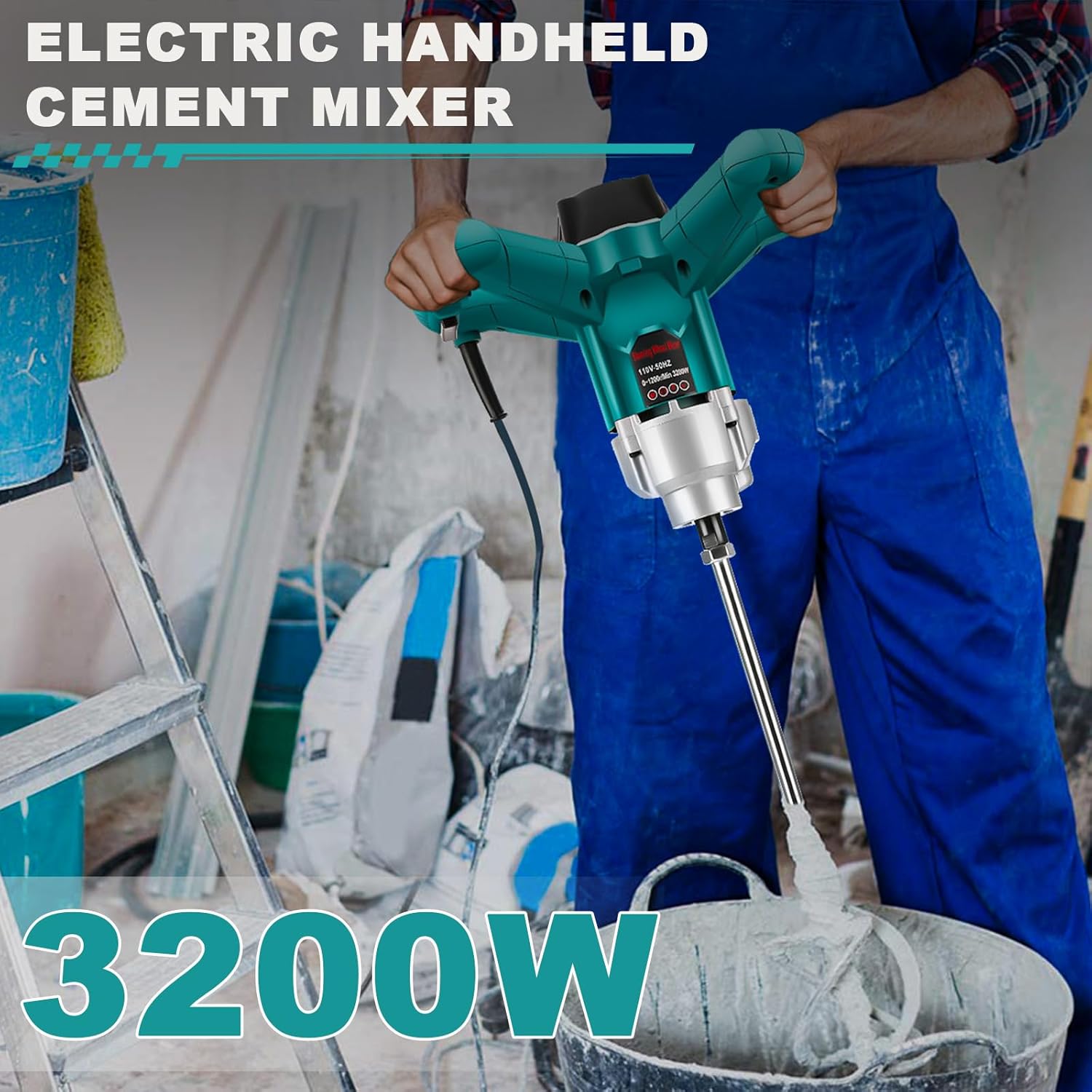 WingFly Miscelatore per Malta Elettrico 3200W 230V - immagine 2