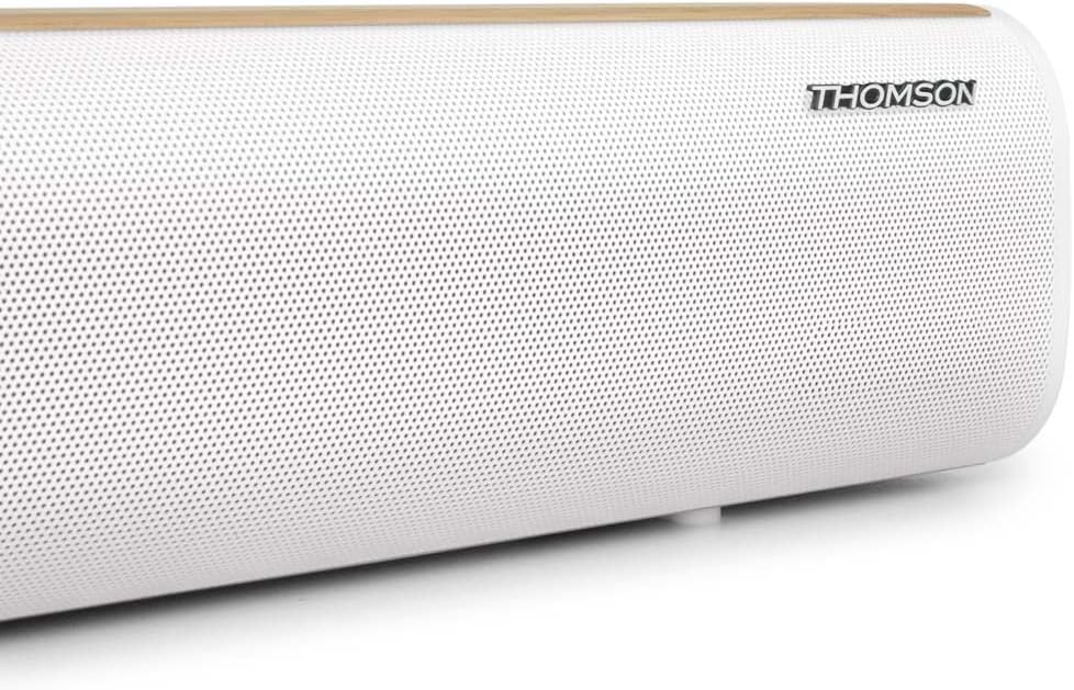 Thomson SB401BT Soundbar 200W - Bluetooth 5.0, Bianco & Legno - immagine 2