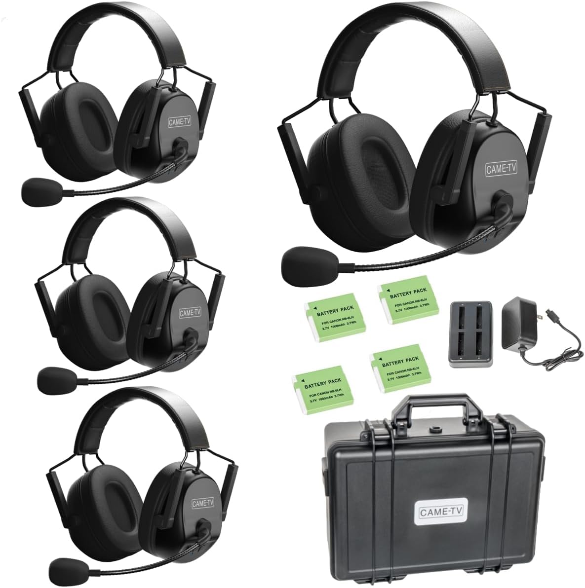 Cametv KUMINIK8 - Cuffie Interfoniche Wireless Dual Ear