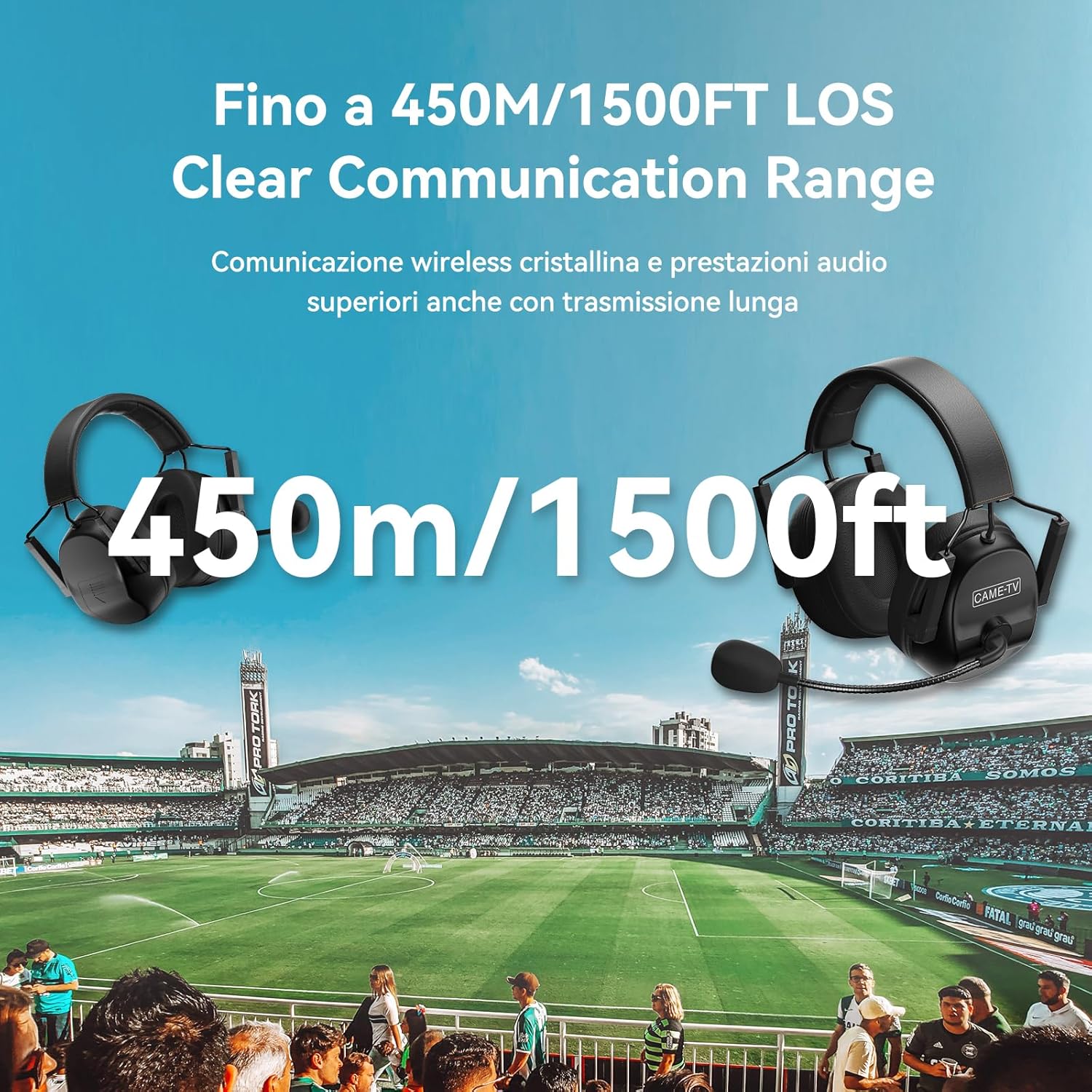 Cametv KUMINIK8 - Cuffie Interfoniche Wireless Dual Ear - immagine 5