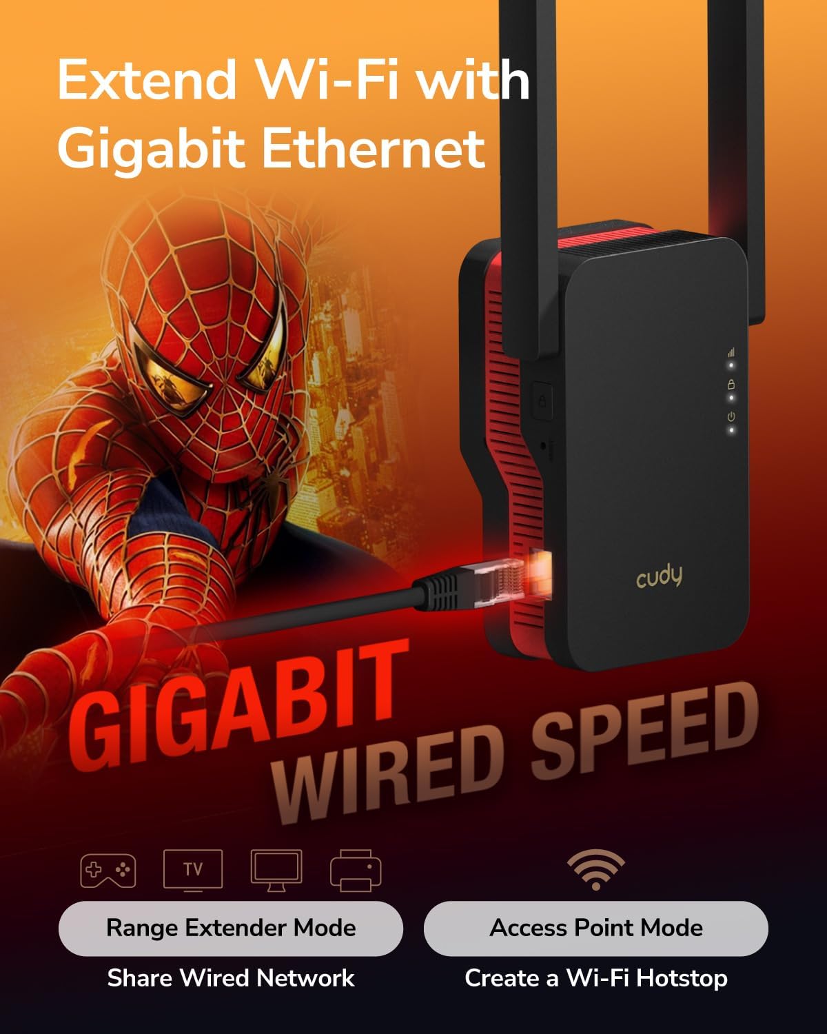 Cudy AX3000 Dual Band Wi-Fi 6 Extender - immagine 4