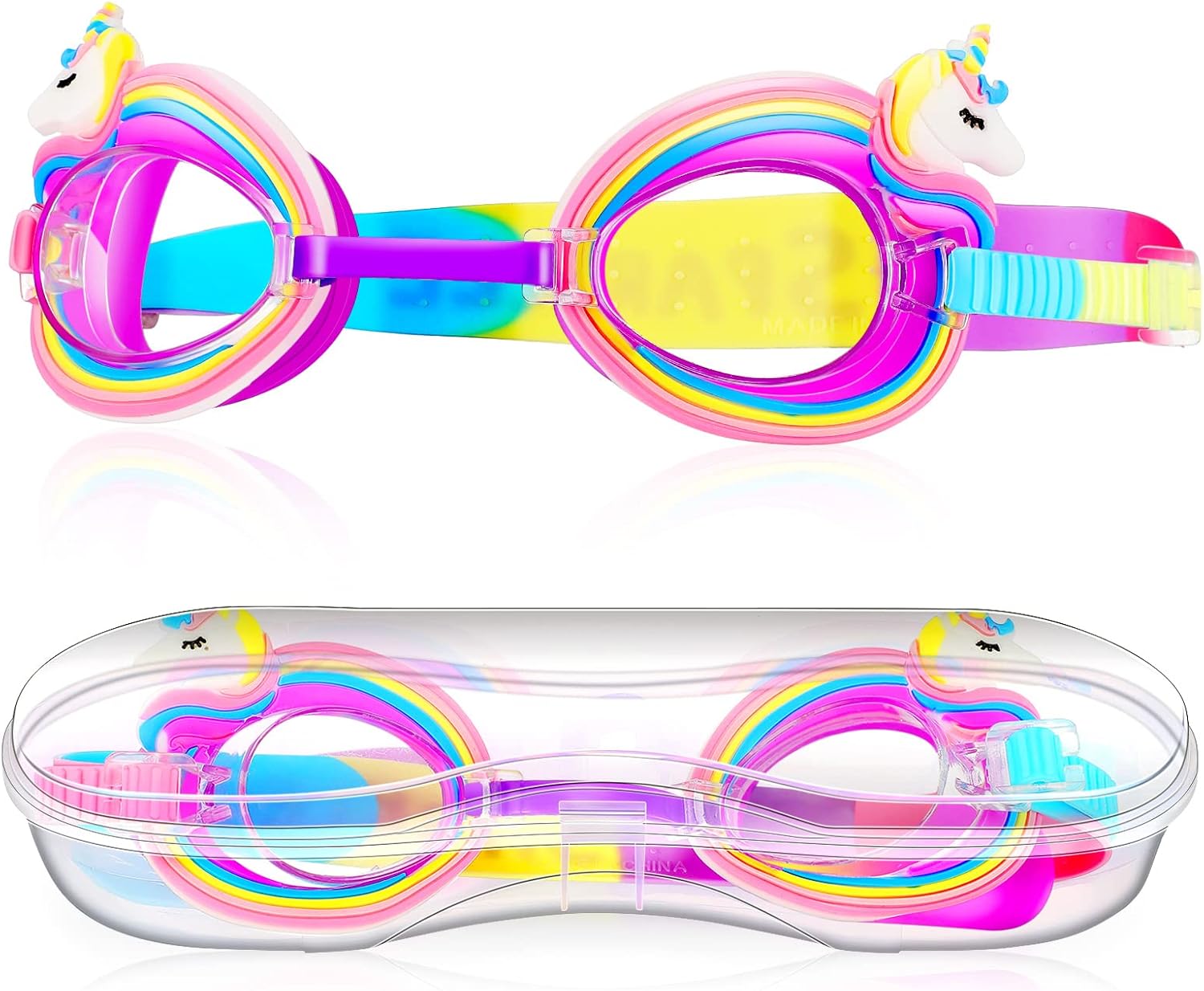 Weewooday Occhialini da Nuoto per Bambini 4-8 Anni - immagine 1