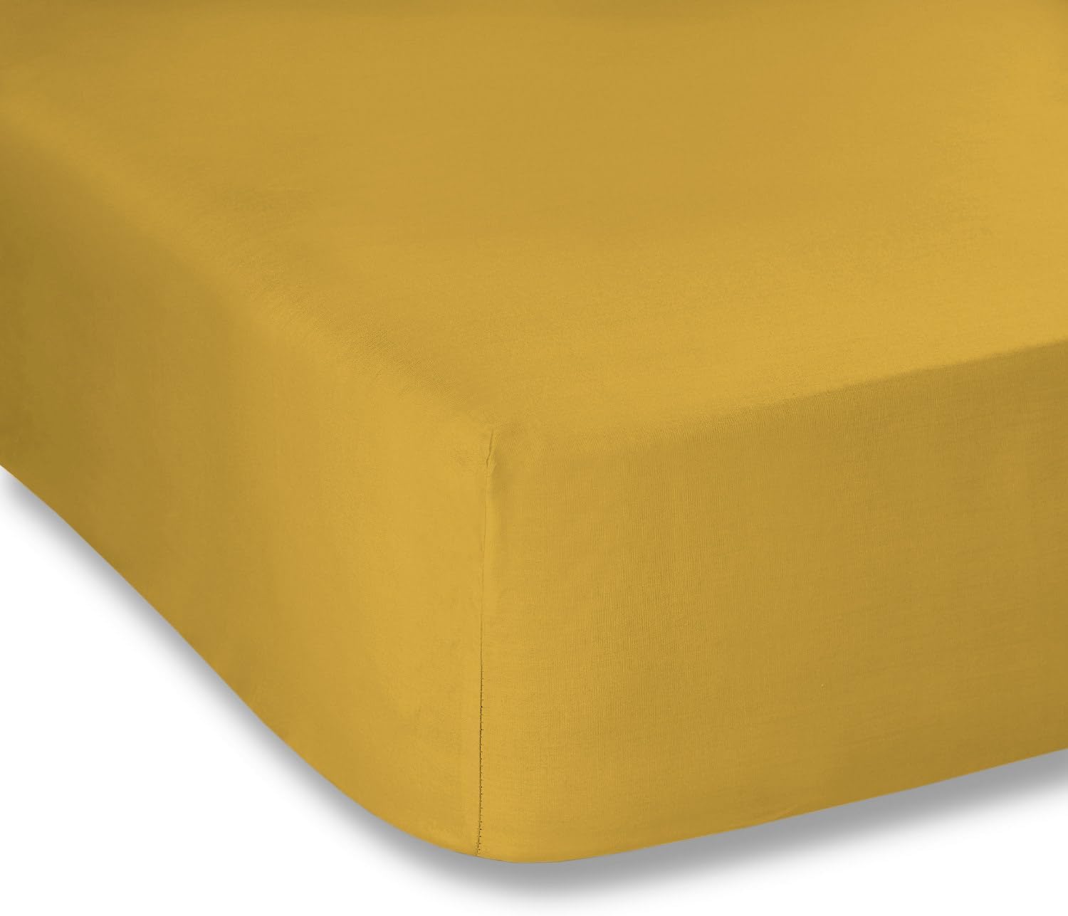 Bianca Plain Dyed Percale Mustard - immagine 3