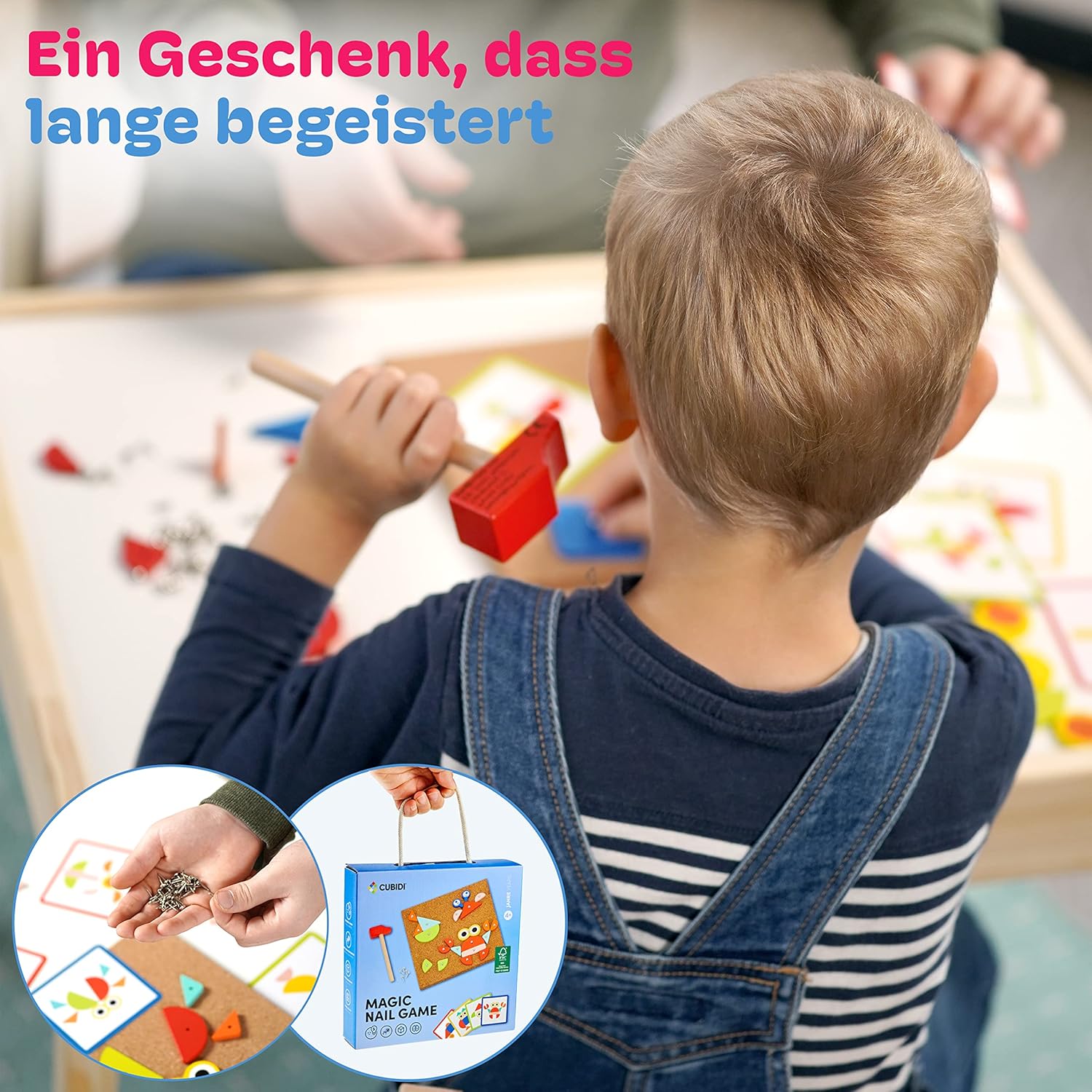 CUBIDI® Montessori Creativo Gioco di Martelli - immagine 5